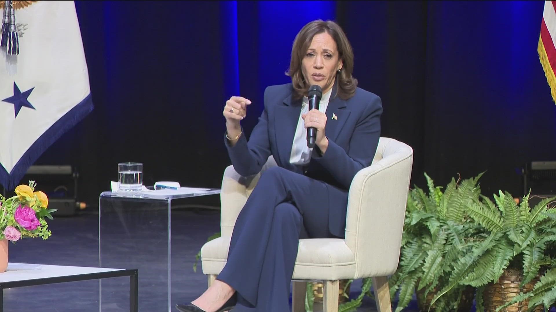 During the visit Vice President Harris participated in a moderated conversation focusing on the Administration's investments and actions to combat the climate crisis