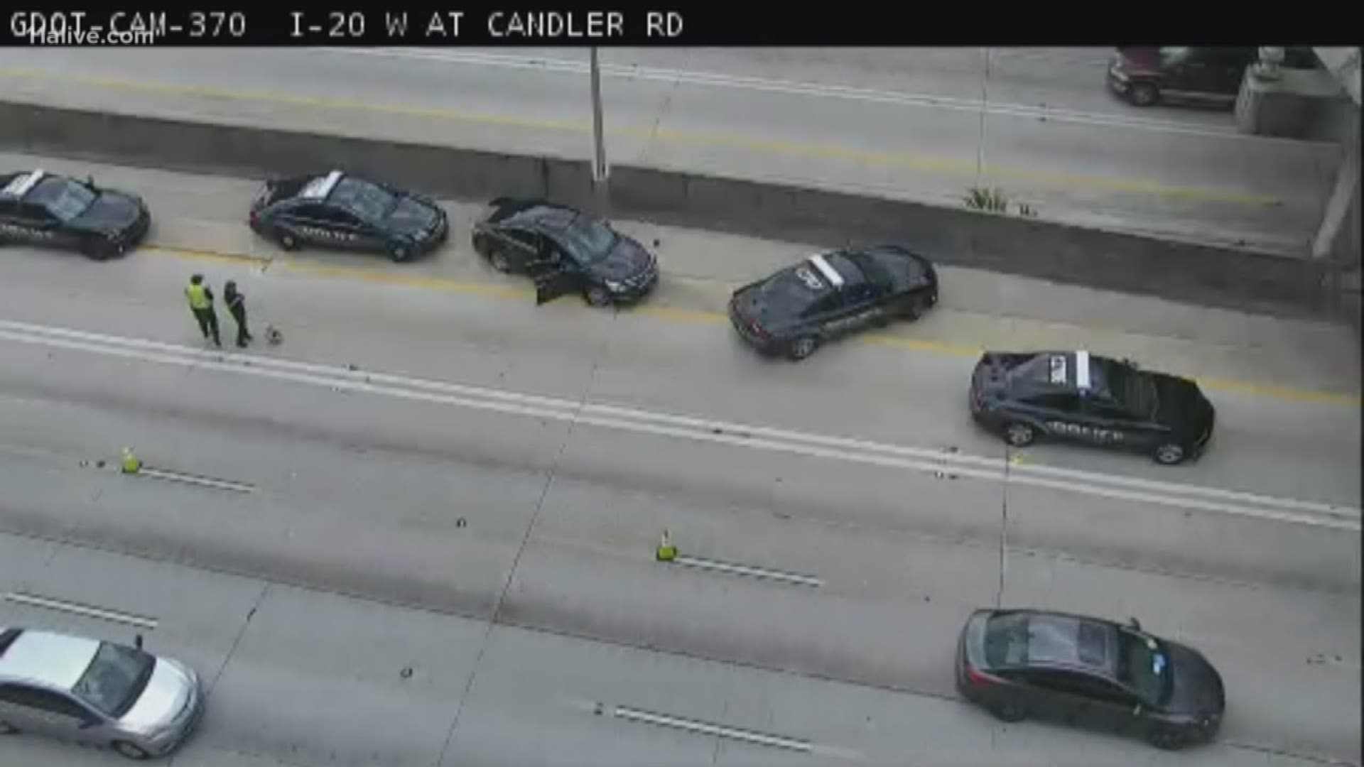 Incident happened just at Candler Road in DeKalb County.