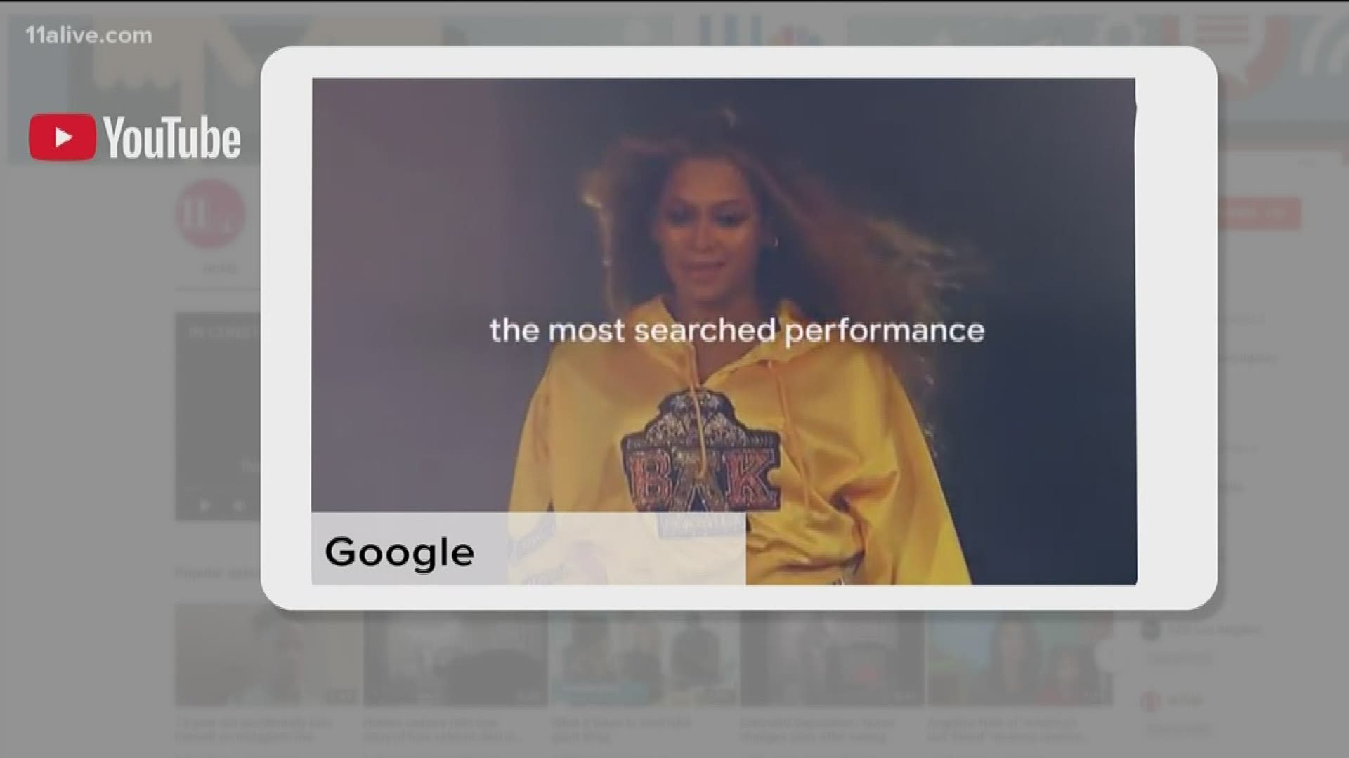 Google found a huge African-American influence when it crunched the data to see who and what topped the U.S. list of several 'most searched' topics.