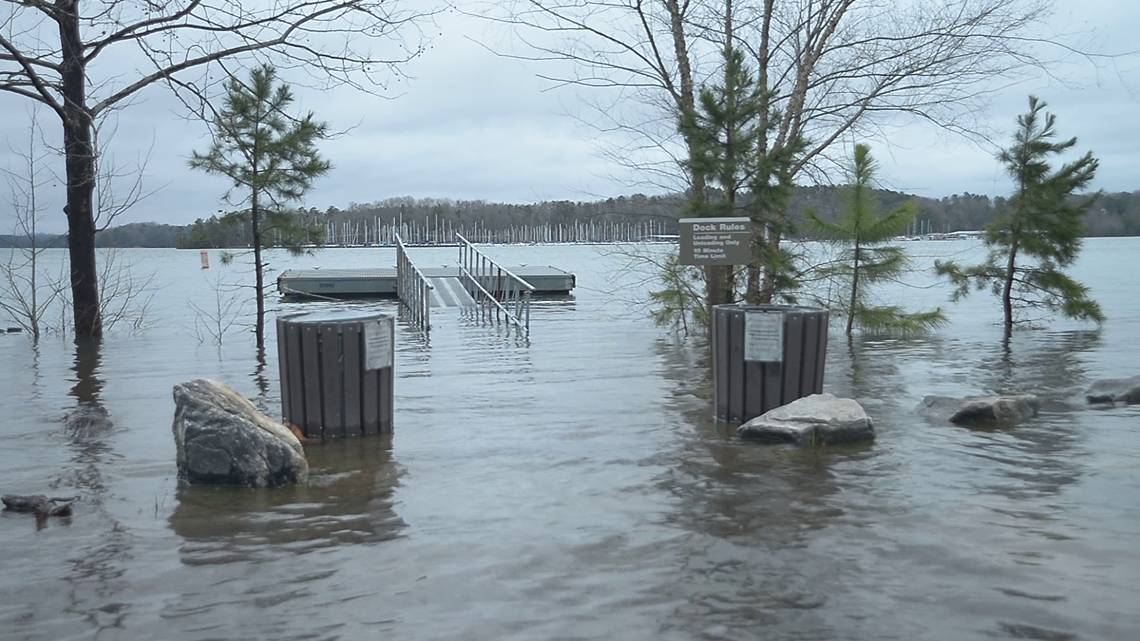 Lake Lanier water levels dramatically rise in just a week