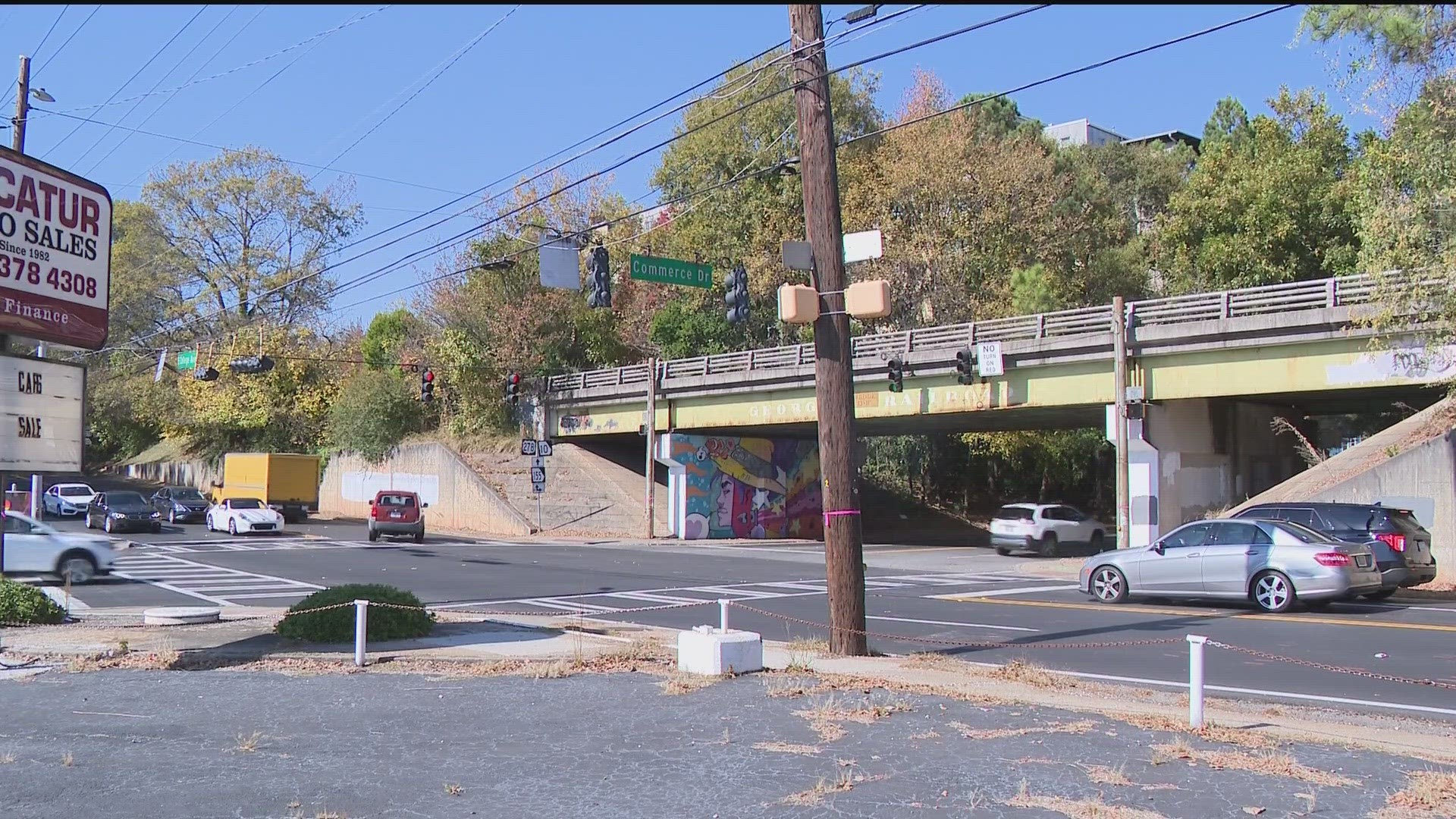 Four pedestrians were hit in Decatur on Monday.