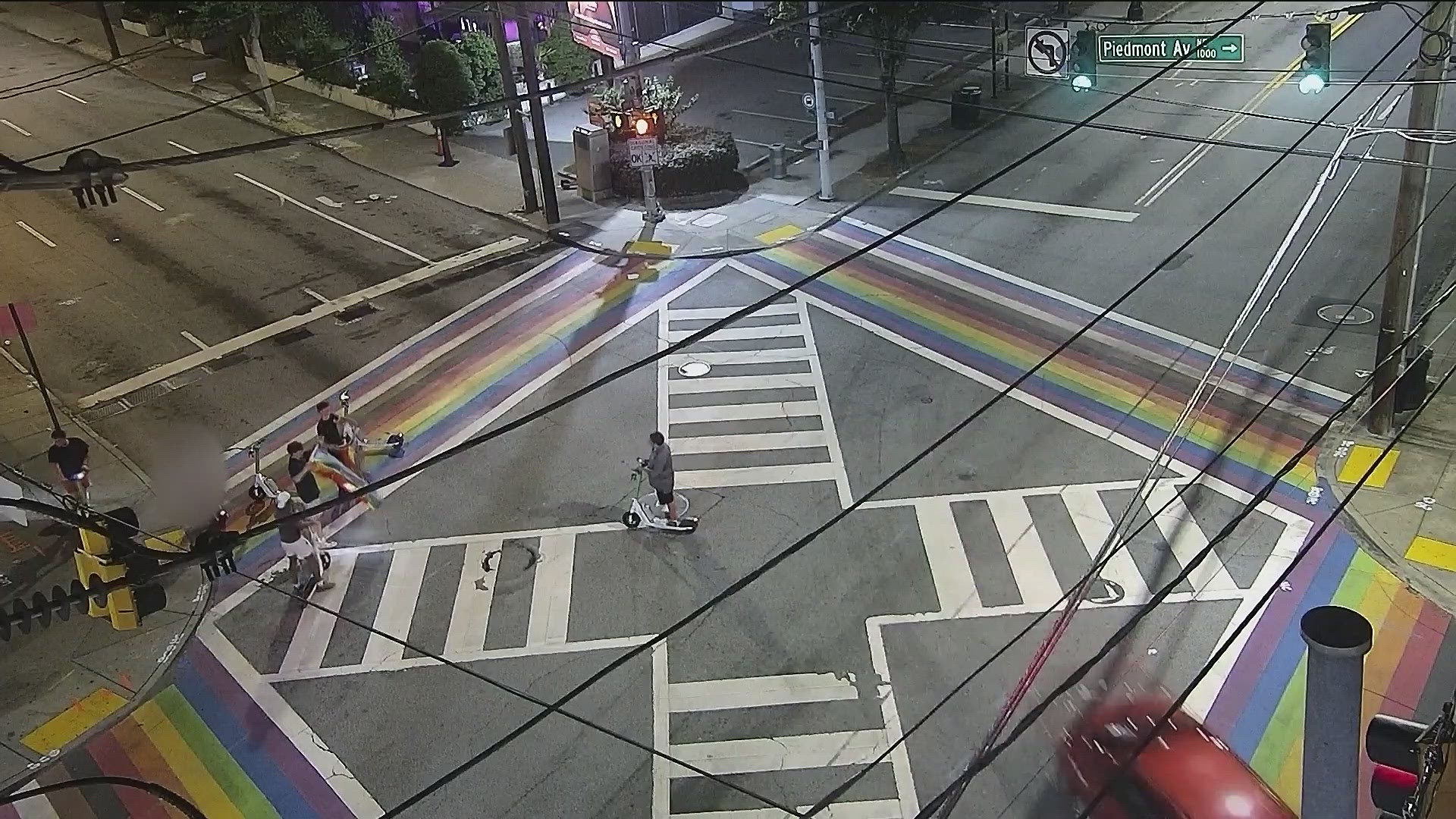 Video released of suspects cutting up Pride flags on Atlanta