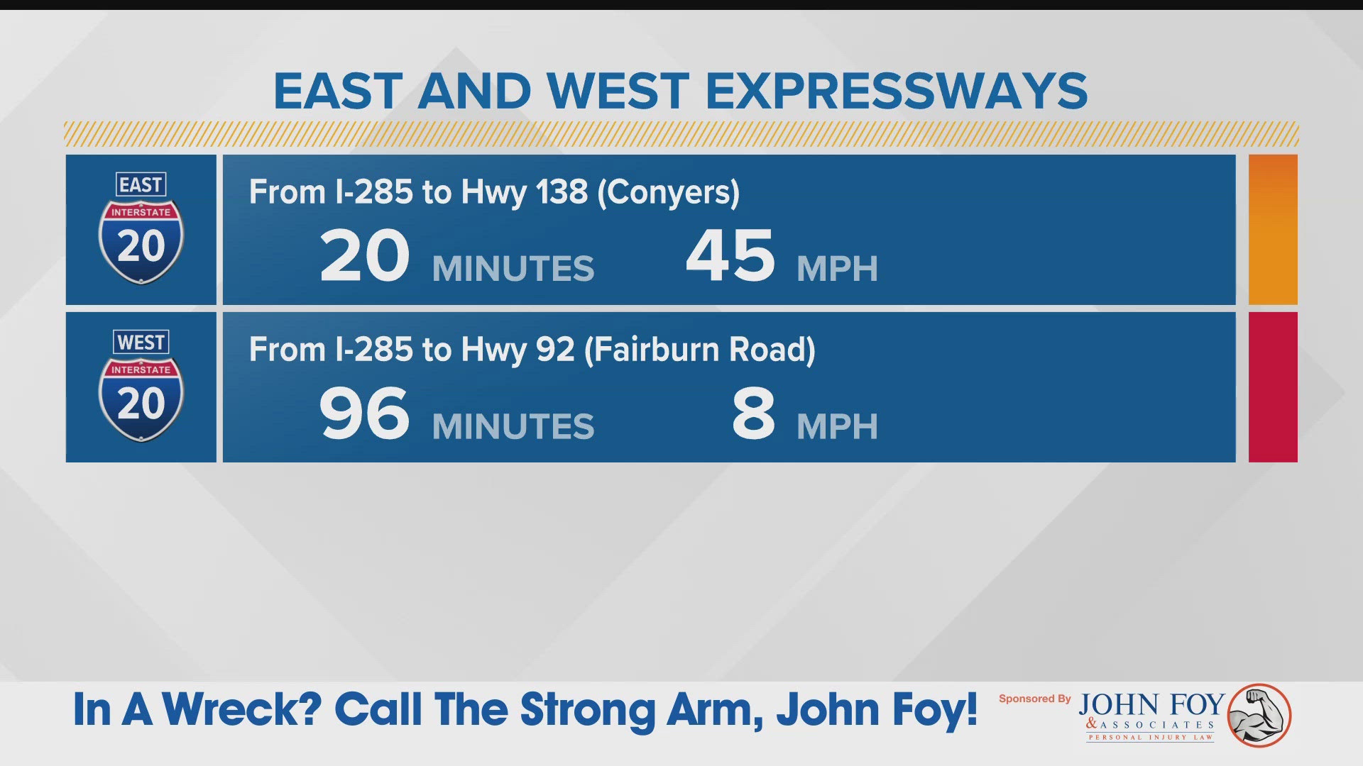 Traffic is moving very slow in the area.