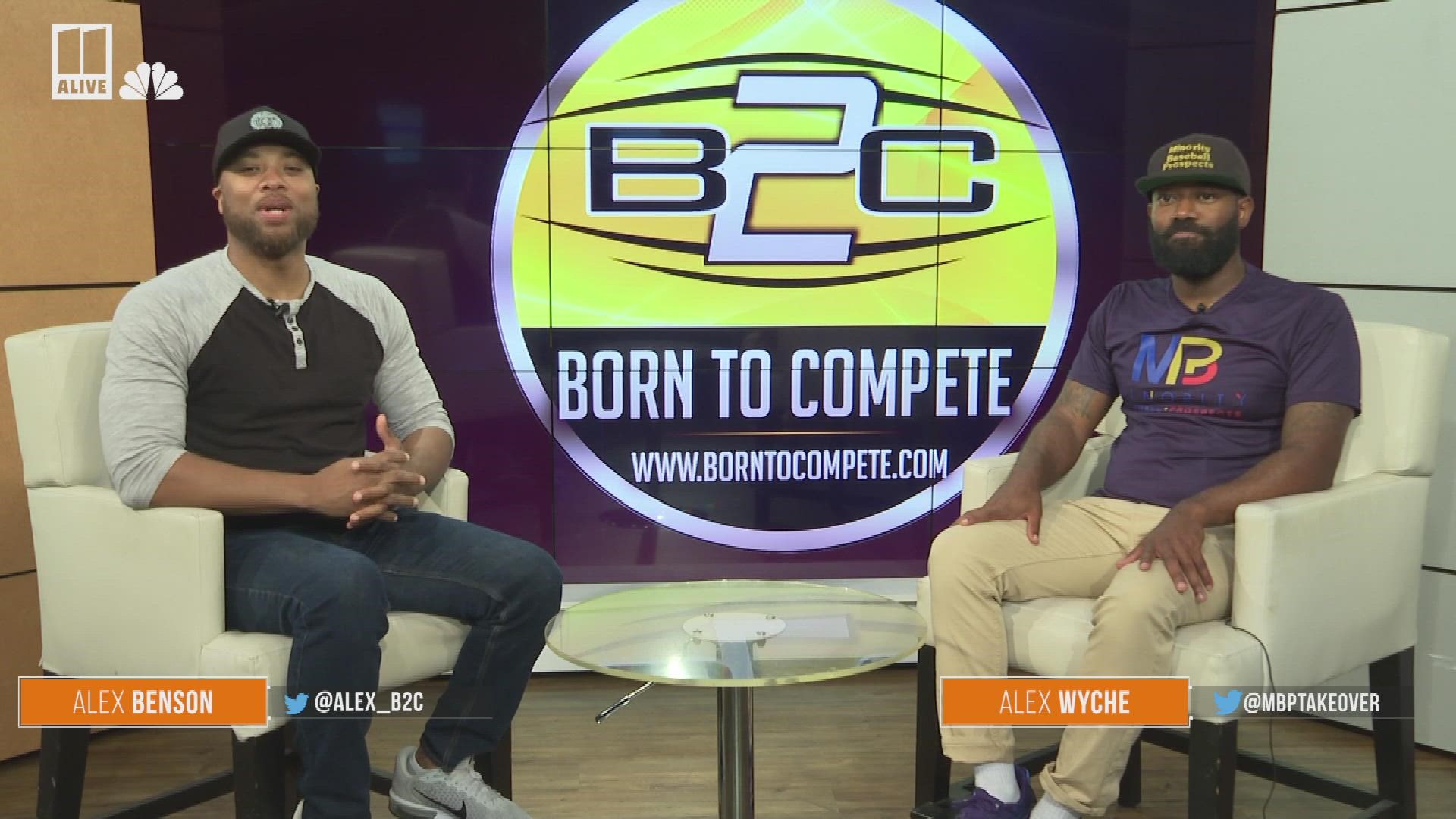Born2Compete's Alex Benson interviewing Alex Wyche, the founder of Minority Baseball Prospects, a talent development organization.
