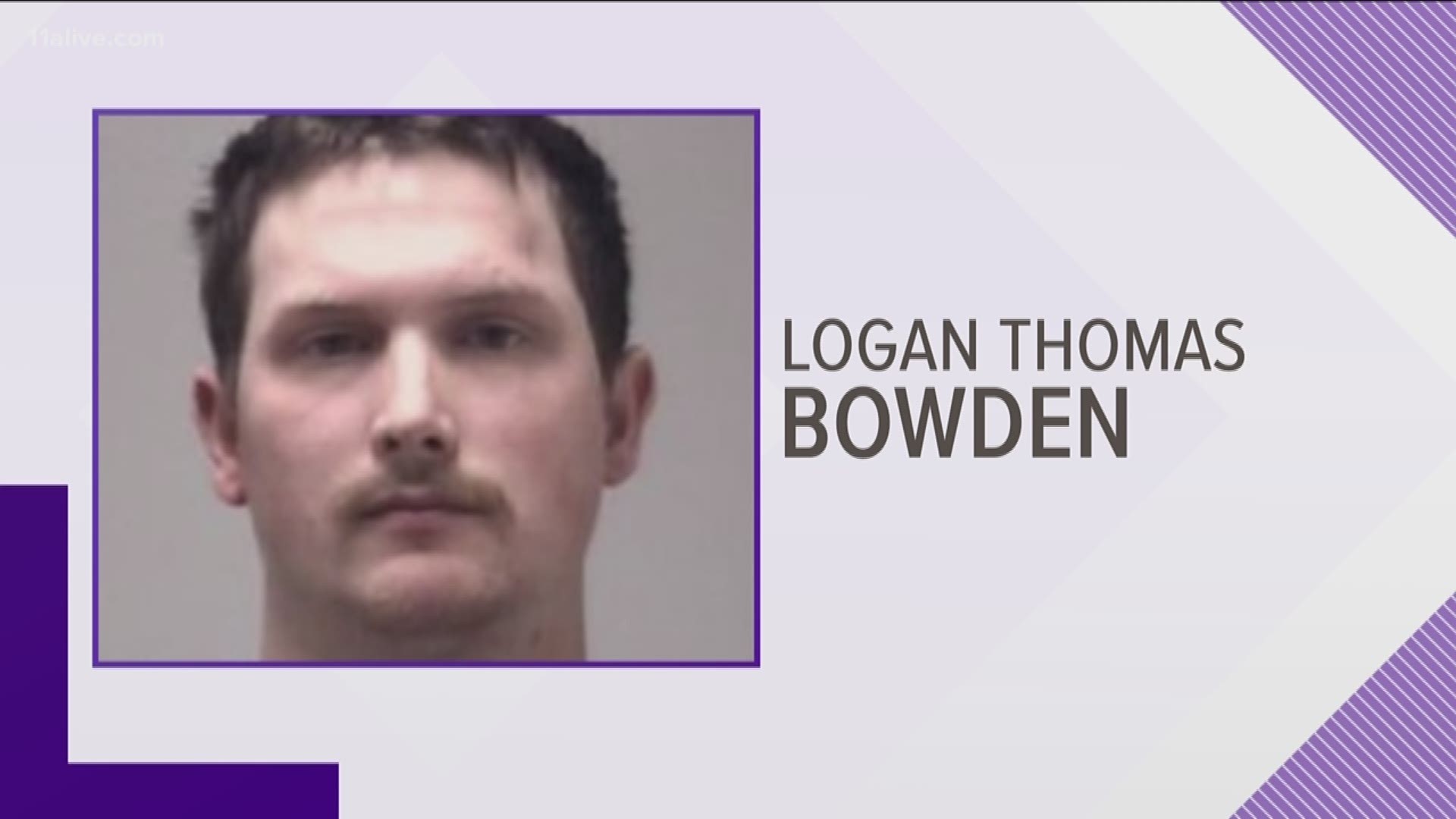 Logan Thomas Bowden was arrested for allegedly taking the silencer off of a rifle that was in the room above a garage.