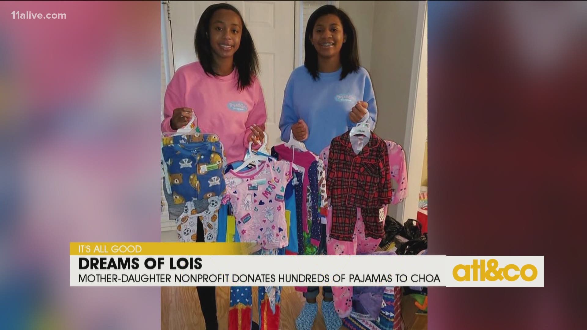 This local mother/daughter dream team is unstoppable! See how they're giving back by donating hundreds of pajamas to Children's Healthcare of Atlanta.