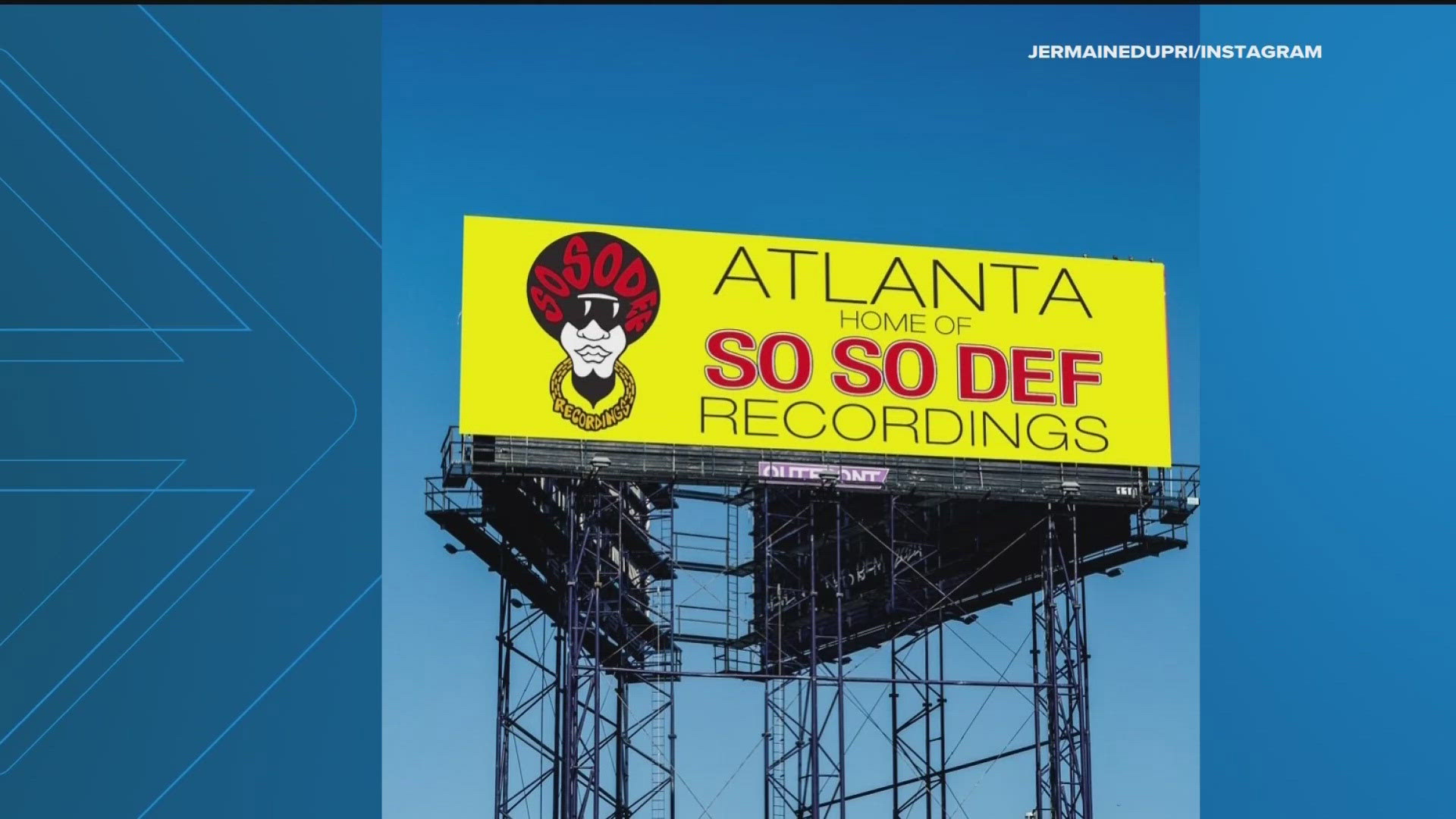 A piece of Atlanta's music history is back where it belongs. The iconic So So Def billboard has returned to the I-75/85 connector. 