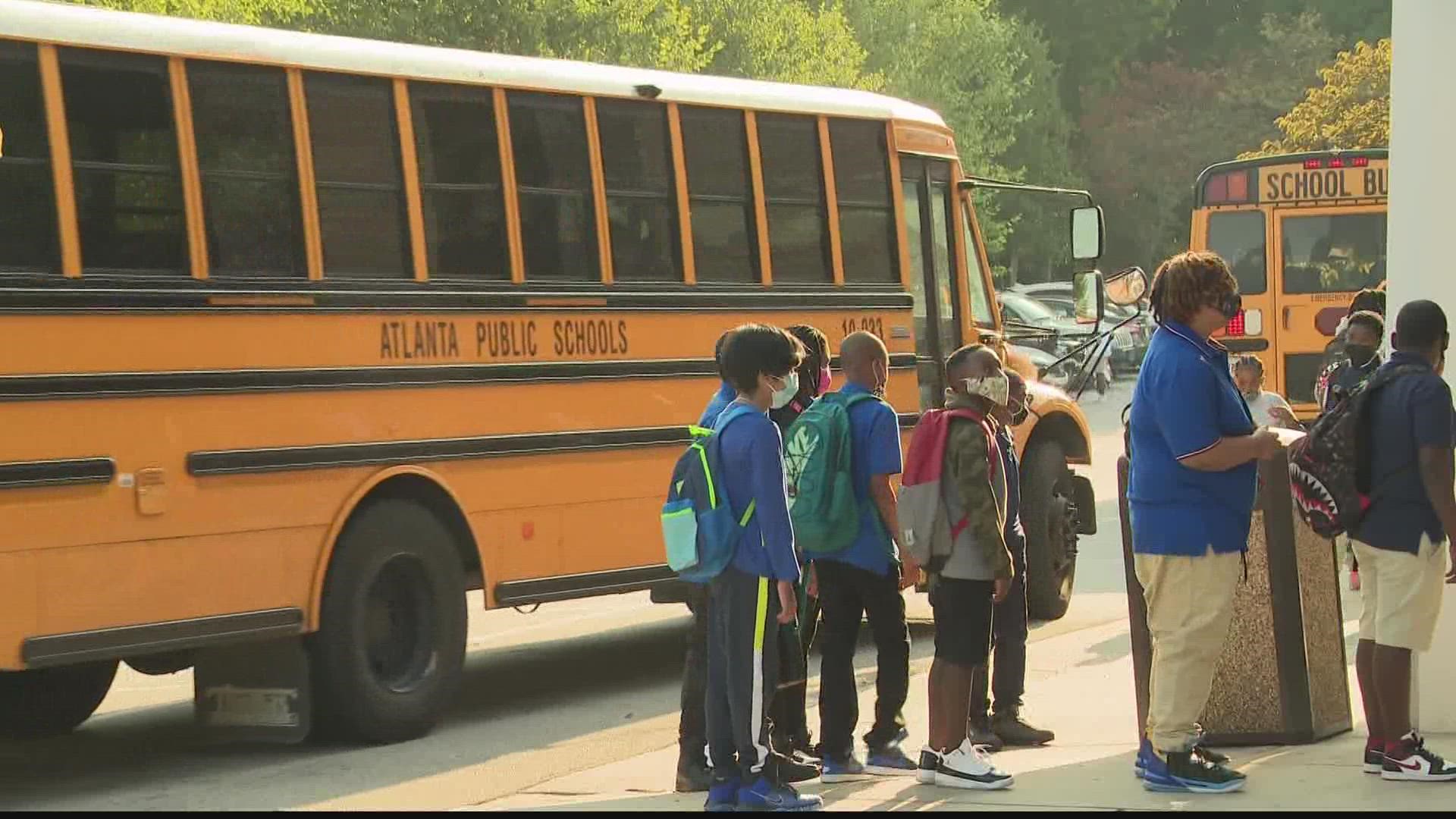 If your child rides an Atlanta Public Schools bus, they no longer have to mask up.