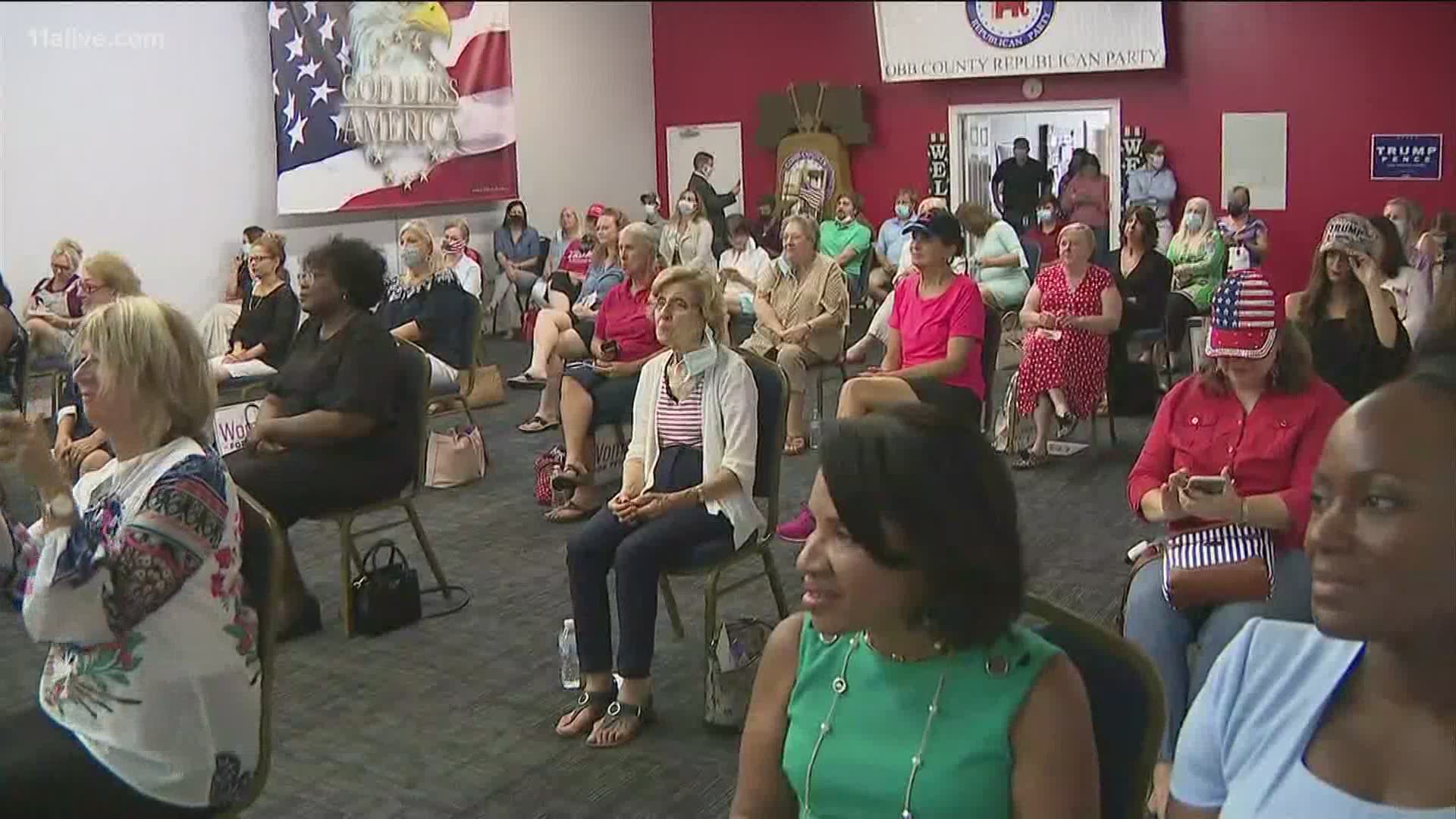 A group of women supporting President Trump’s campaign came together to celebrate the role women have played in politics