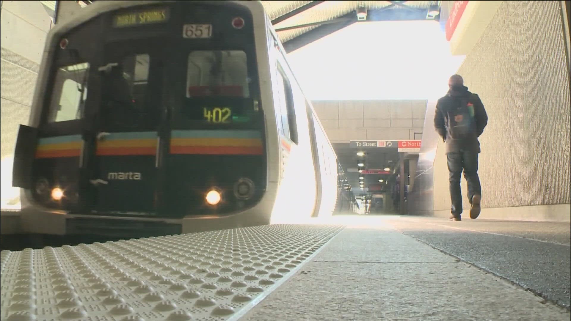 MARTA says you should prep for an extra 10-15 minutes to reach your destination.