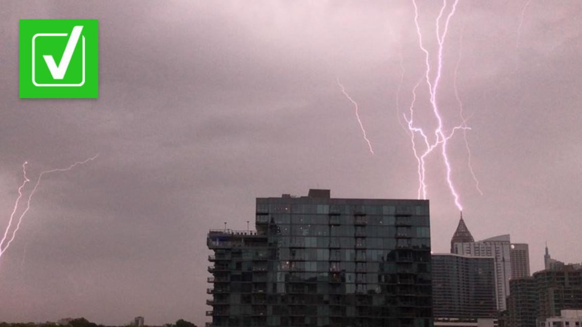 Showering while lightning We verify
