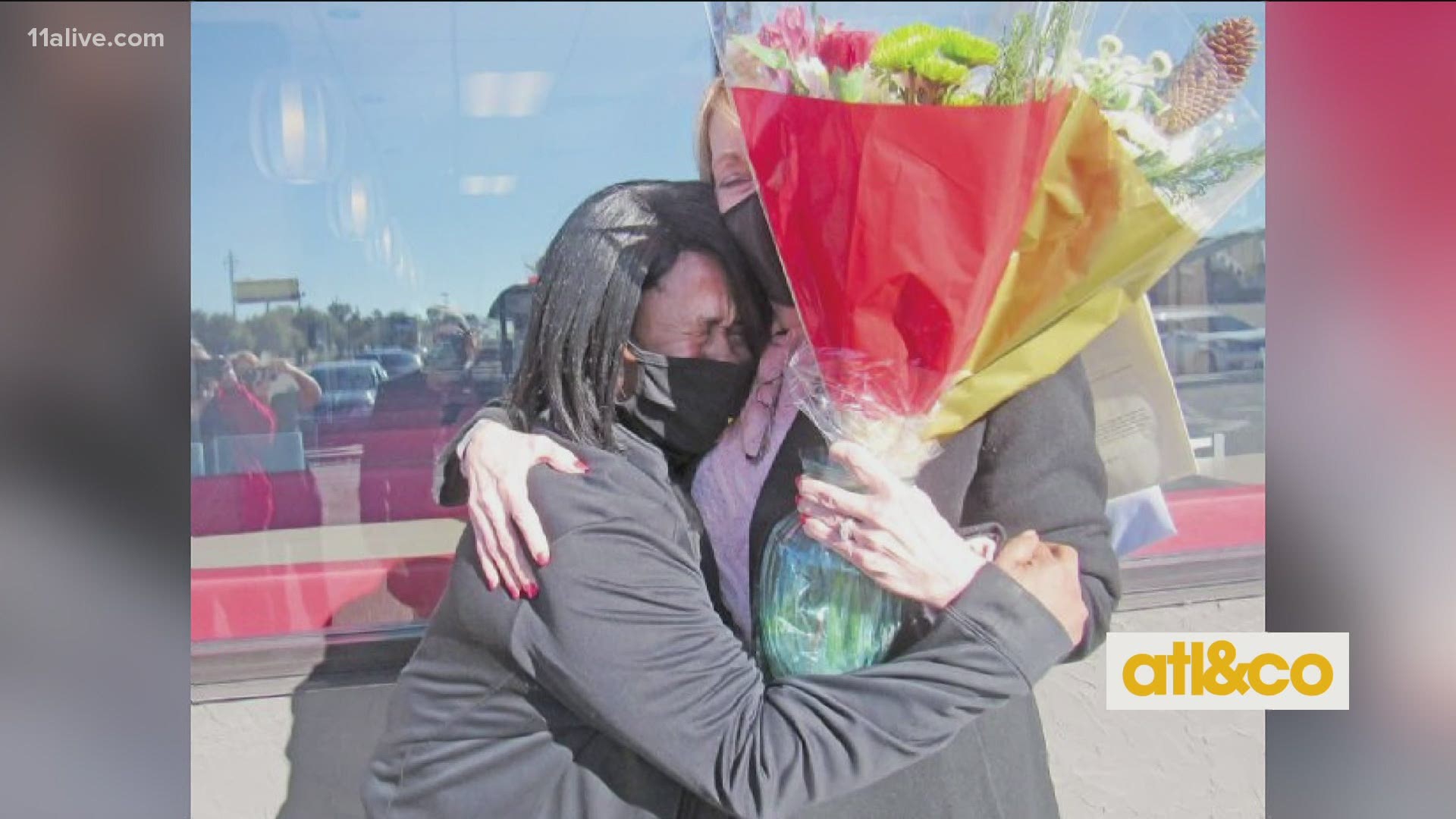 She's a living legend! Sonya Baldwin has worked the Hardee's drive-thru window for 23 years and received a big tip from her beloved community for her sunny service.