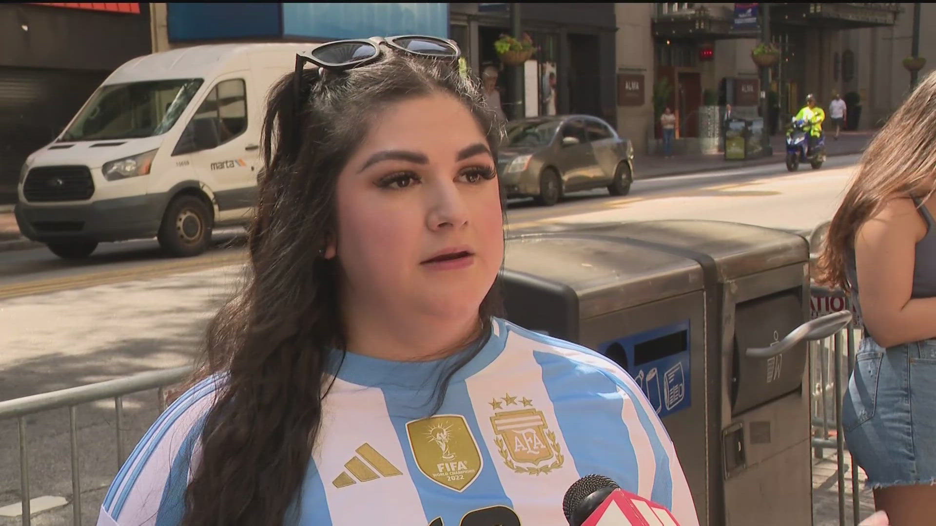 Soccer fever has taken over Atlanta as fans have come from across the Americas to cheer on their teams as Canada and Argentina, including star Lionel Messi, play.