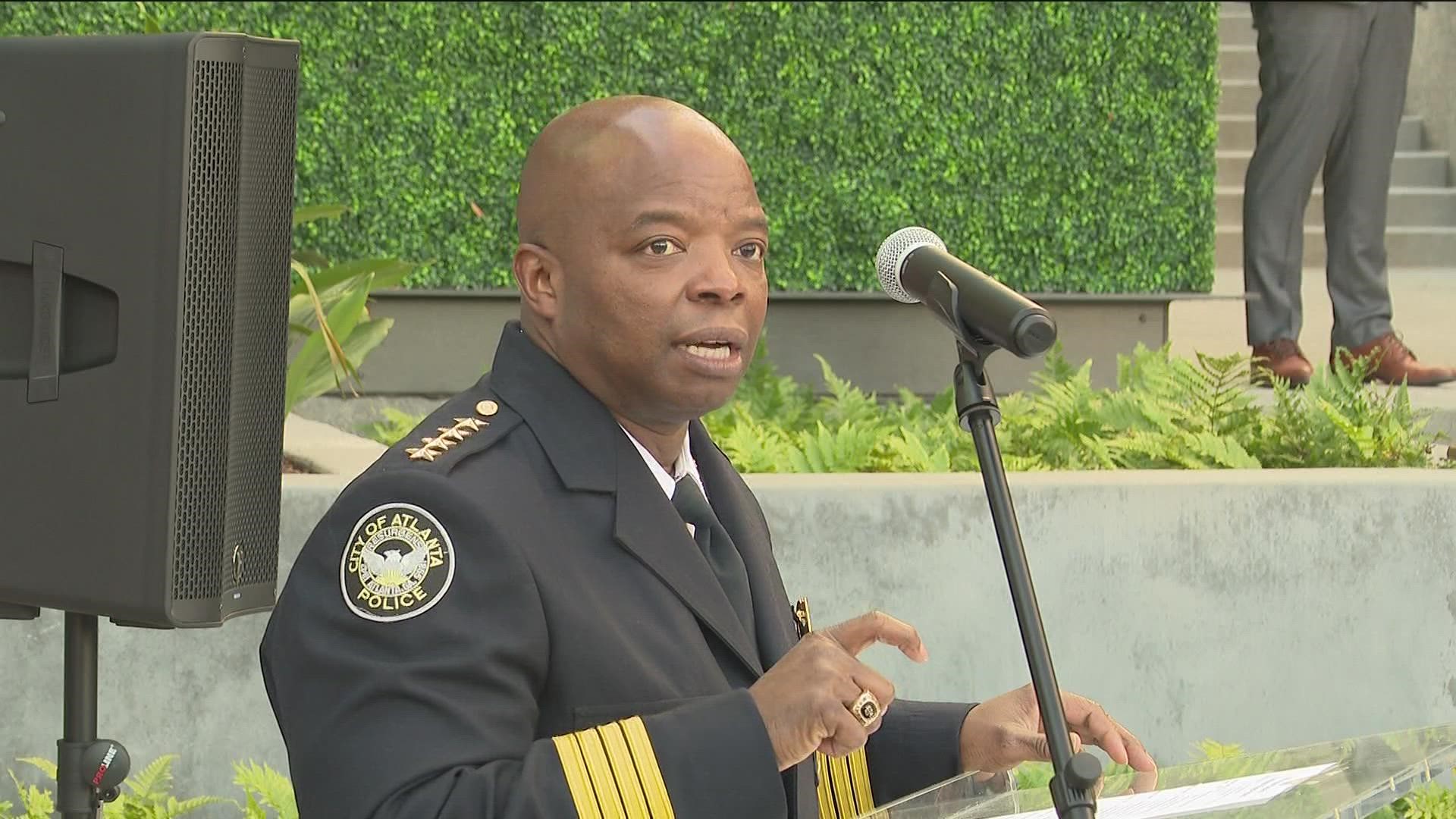 Atlanta's new mayor and police chief unveiled a new police precinct in the heart of Buckhead.