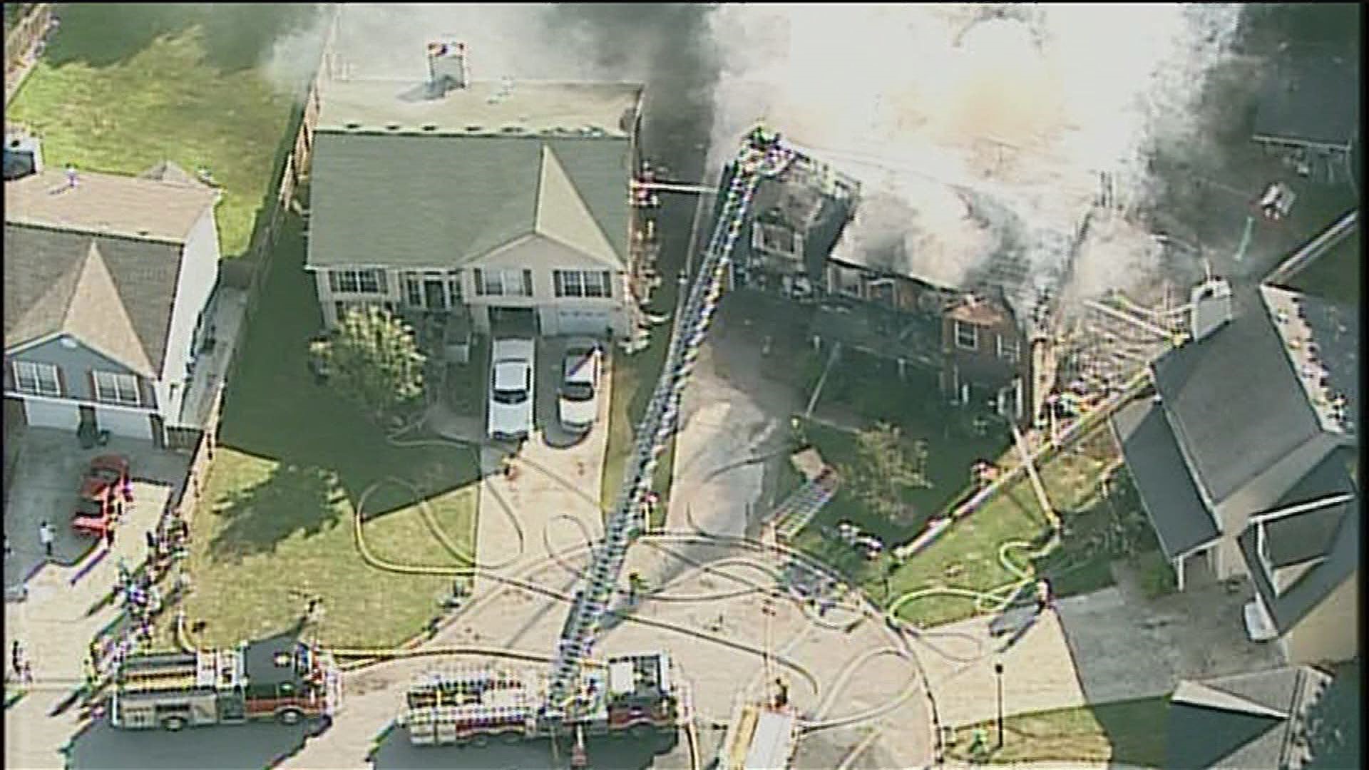 PHOTOS Fire at County home