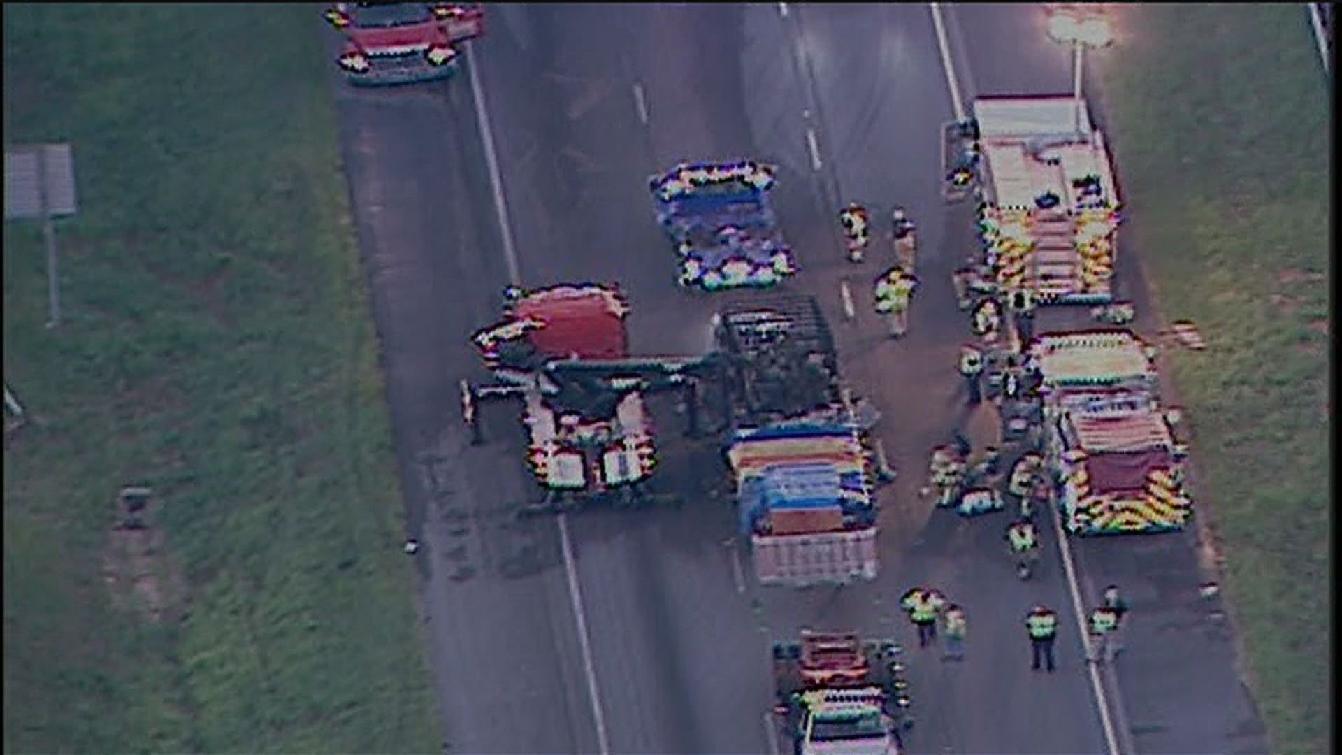 PHOTOS | Scene of fatal I-75NB accident in Henry County | 11alive.com