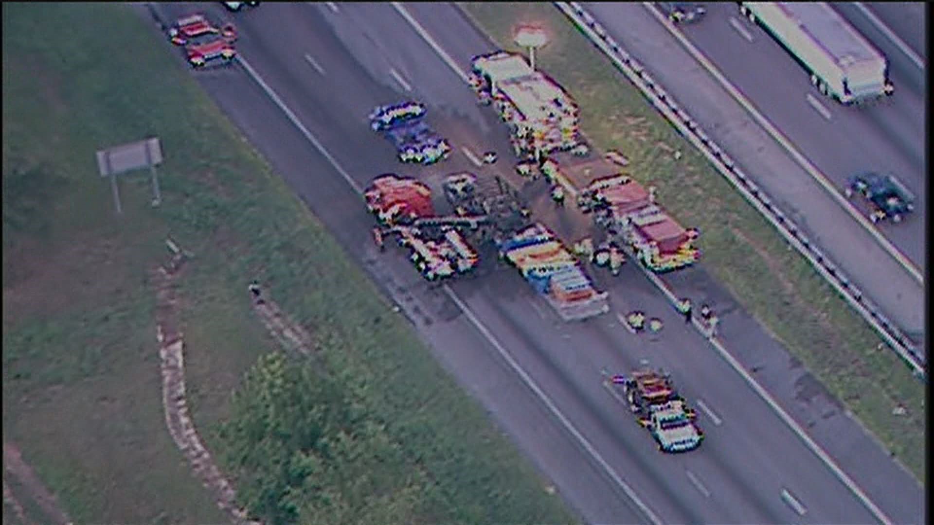 PHOTOS | Scene of fatal I-75NB accident in Henry County | 11alive.com