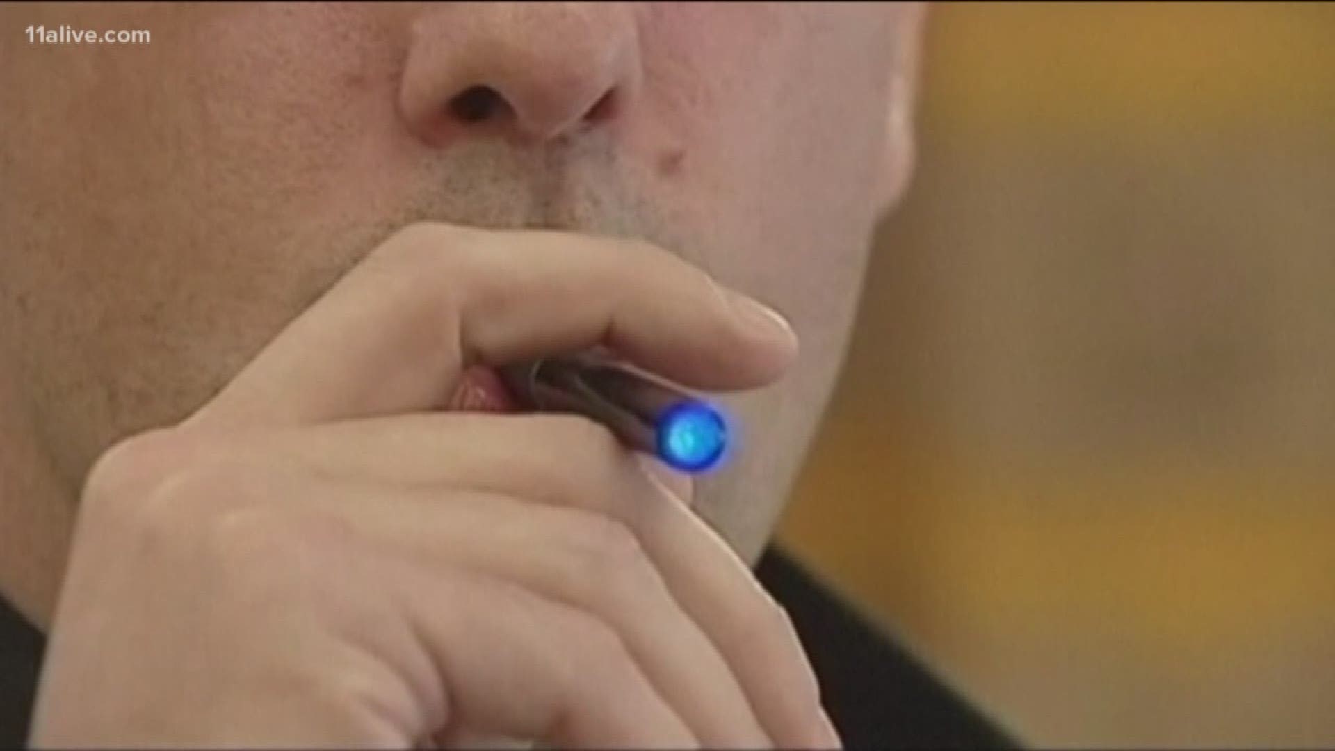 The use of e-cigarettes for young people has gone up in the last year .