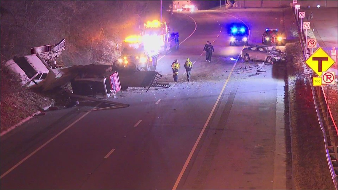 Wrong-way crash leaves 1 injured in Atlanta