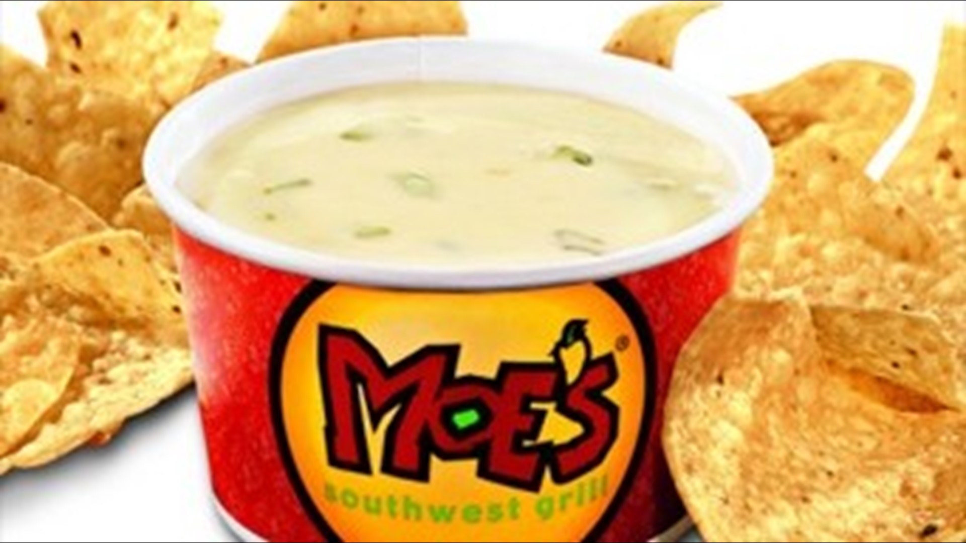 Get free chips and queso today at Moe's!