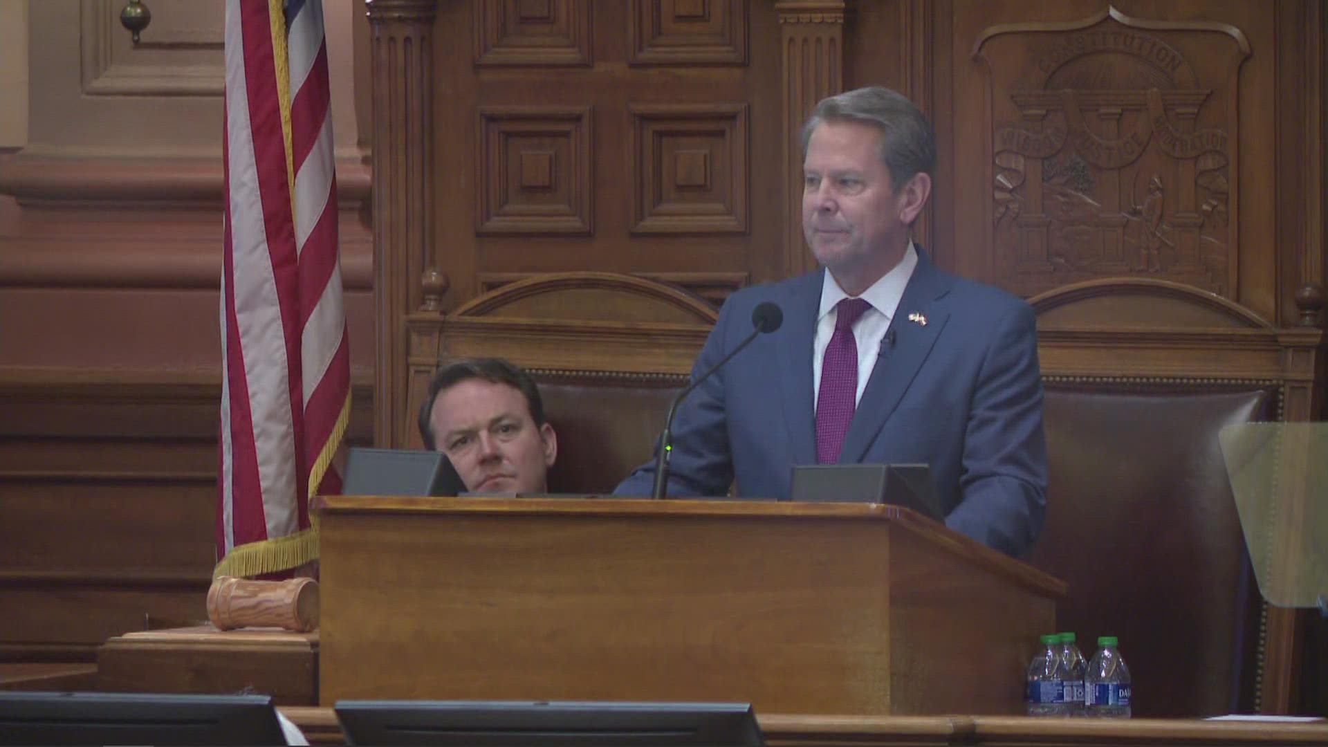 On Wednesday morning, Kemp discussed his goals for his second term as governor, which included promises of funding for education.