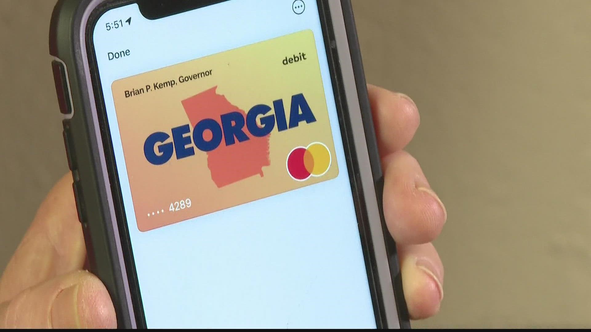 Some Georgians thought the money could be converted to cash to pay bills or buy groceries, but that's not quite the way it works.