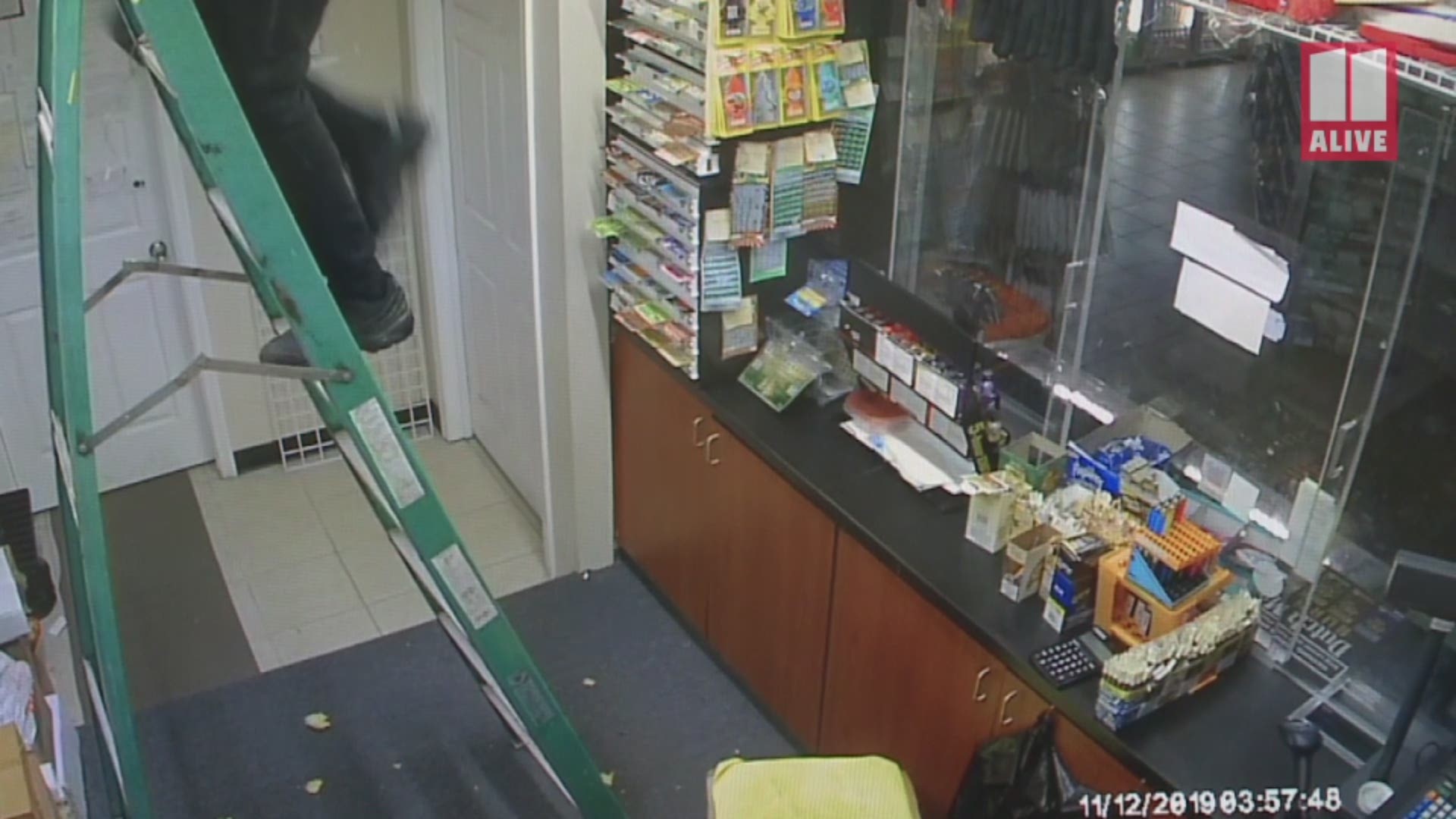 Police are on the hunt for some burglars who cut a hole in the roof of a store and stole tens of thousands of dollars in merchandise. But, police said he slipped up.