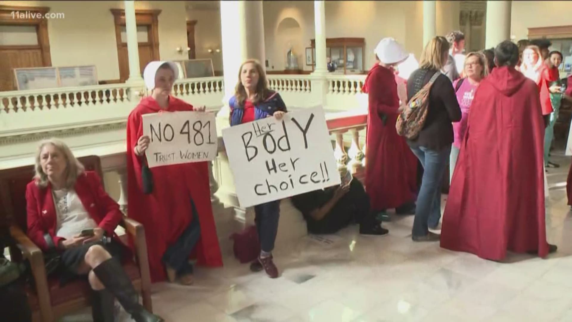 The bill would prohibit most abortions after a fetal heartbeat is detected - usually around 6 weeks.