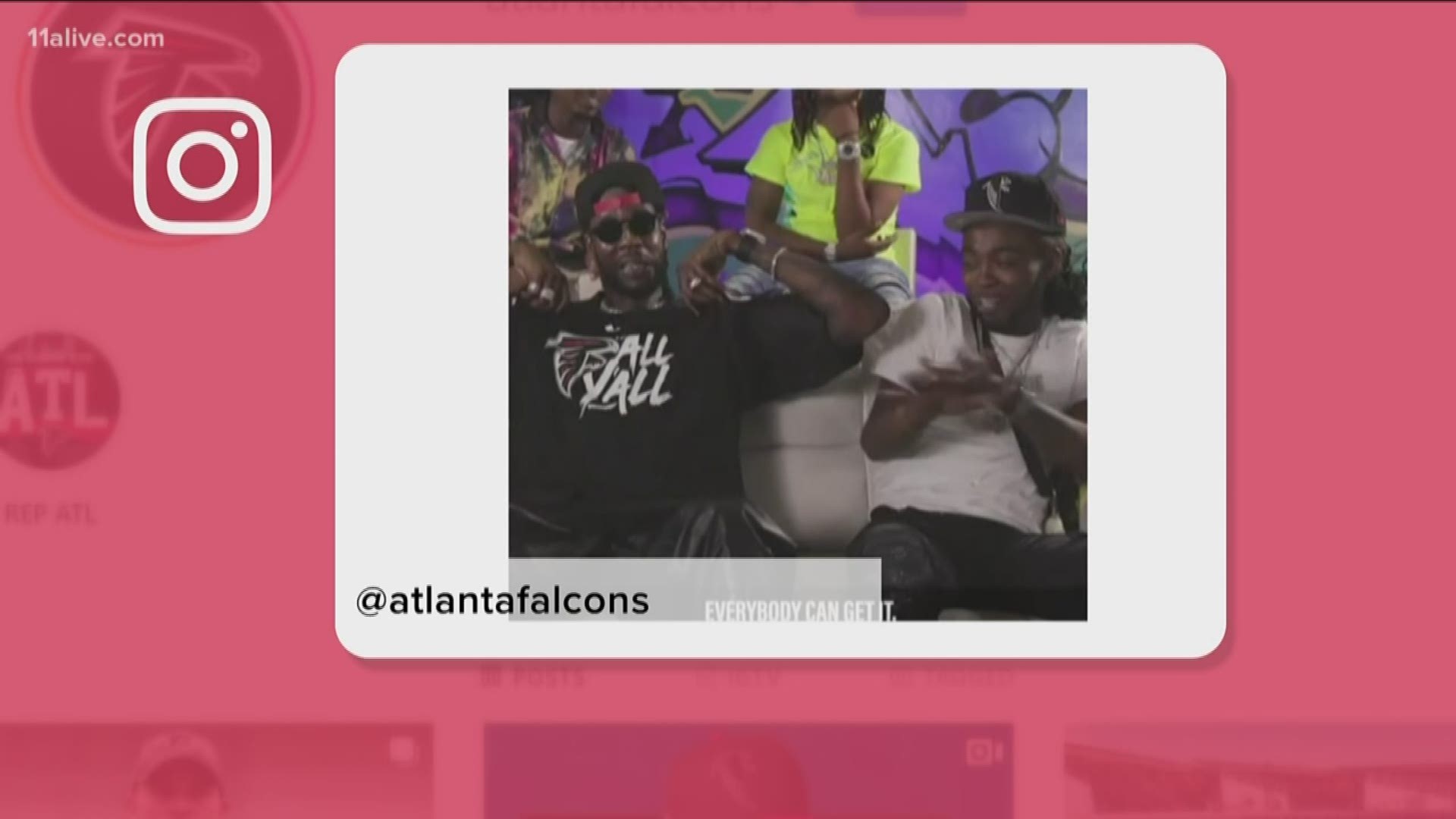 it's the new clothing collaboration between the Atlanta Falcons and Atlanta rapper 2Chainz