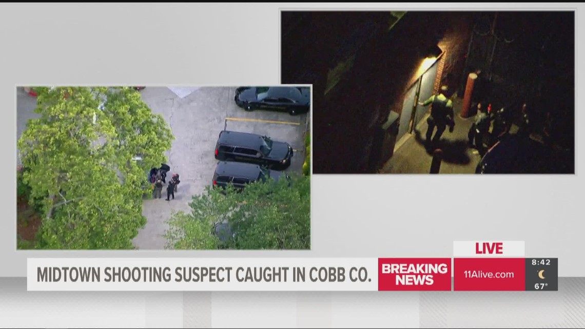 Midtown Atlanta shooting suspect taken to APD headquarters