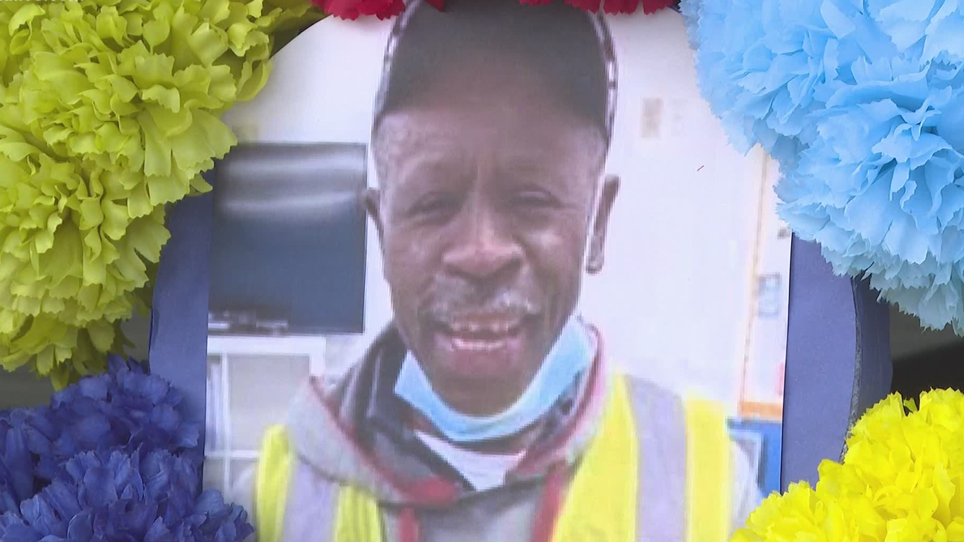 People gathered at the LaGrange Walmart to honor the life of Carl Green, who died just within a month of celebrating his 26th year of working at the store.