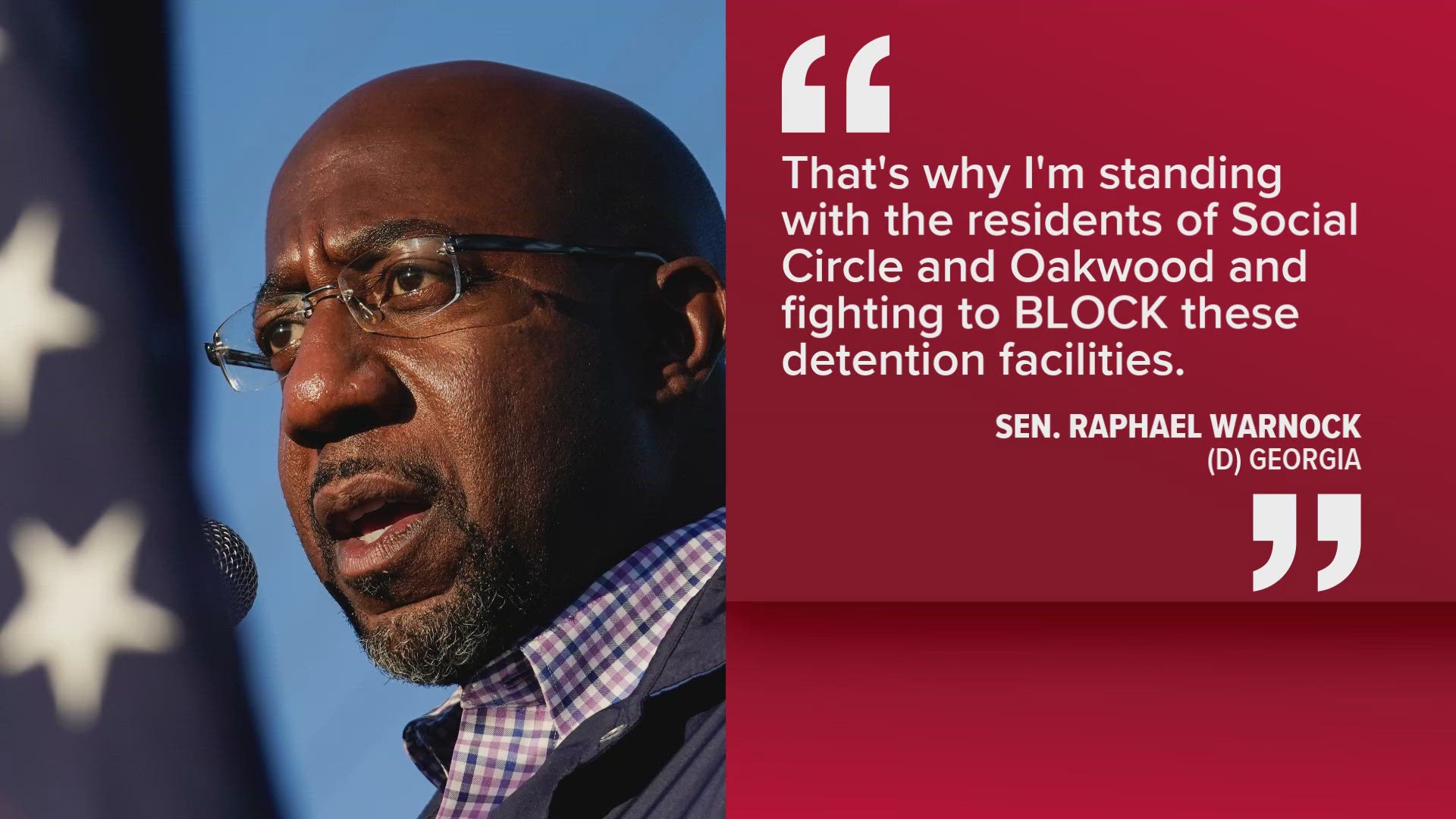 Senator Warnock fighting back against ICE detention centers in 2 metro ...