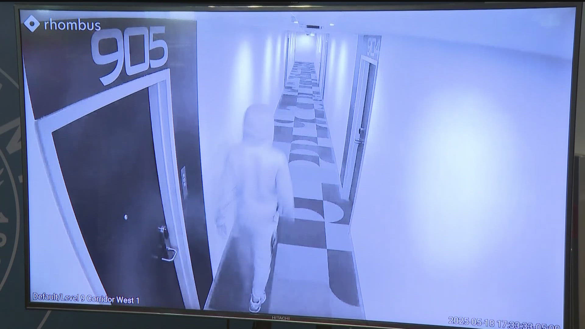 APD released video of the person they are looking for. 