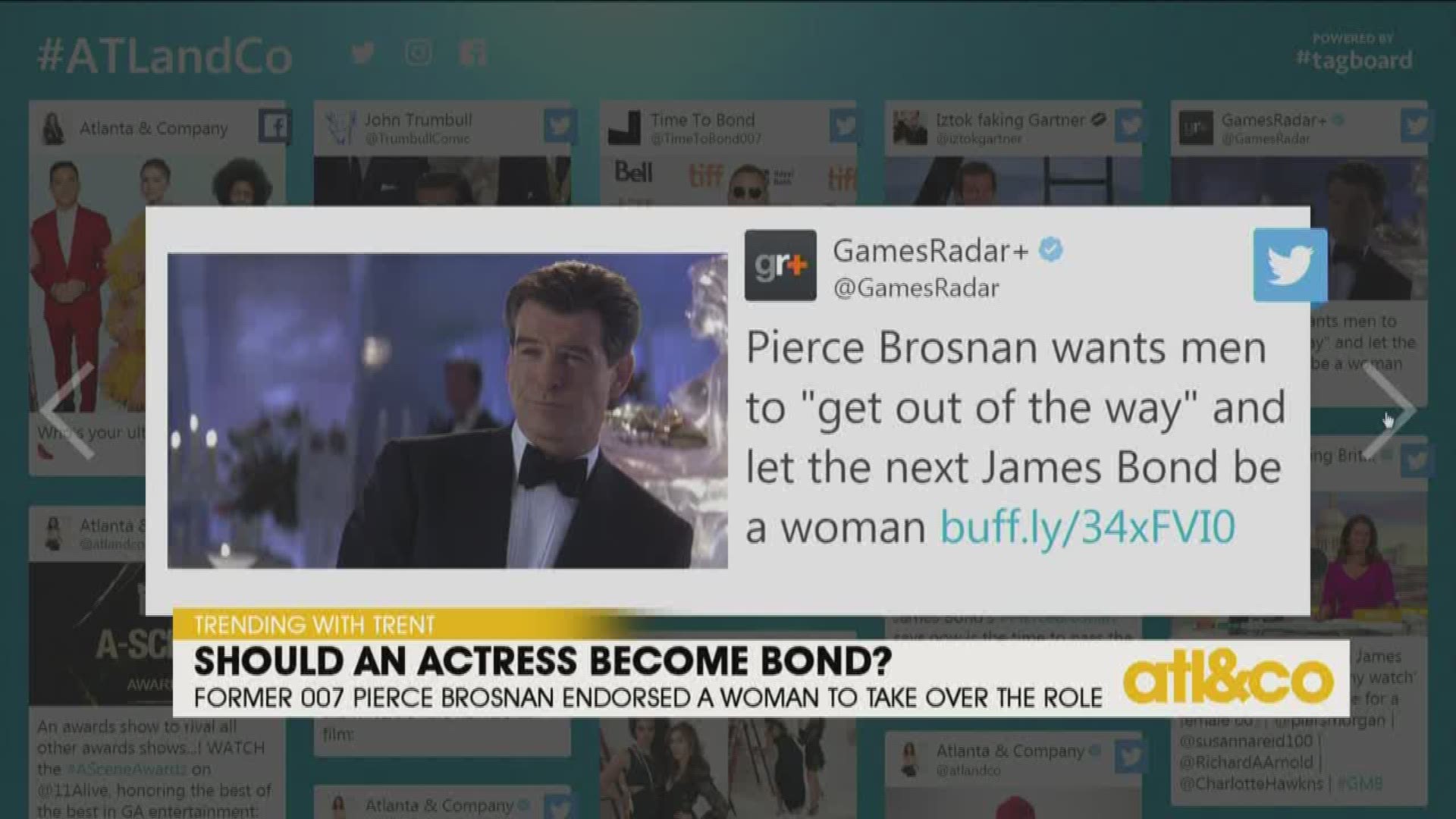 James Bond alum Pierce Brosnan threw his support behind a female casting to helm the franchise.