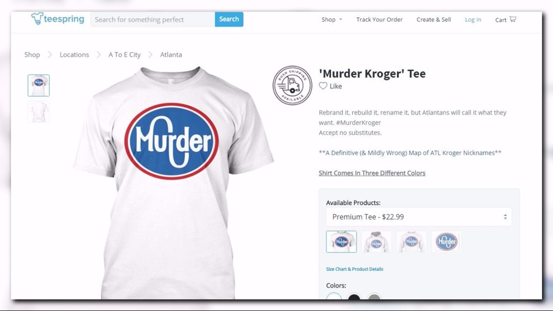 'Murder Kroger' gets its own shirt, candelight vigil | 11alive.com