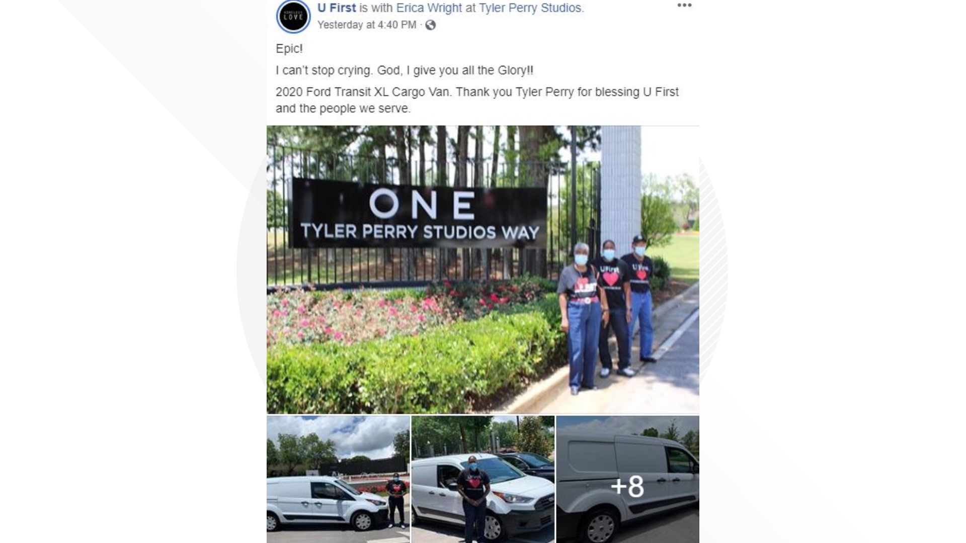 Tyler Perry gifts van to Atlanta woman's homeless charity | 11alive.com