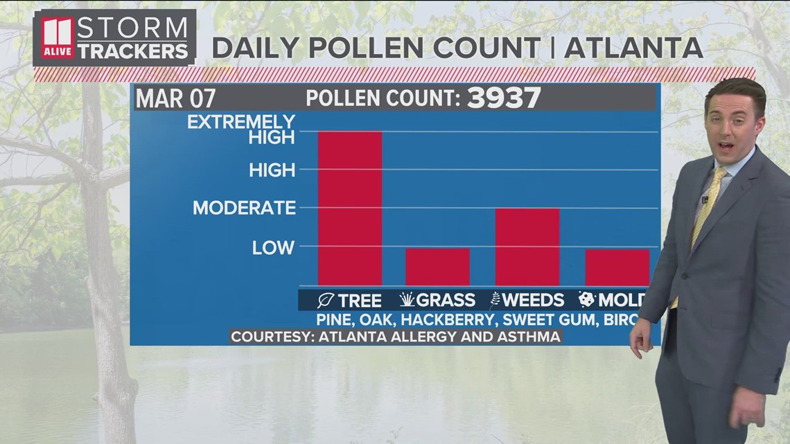 BacktoBack Pollen count extremely in