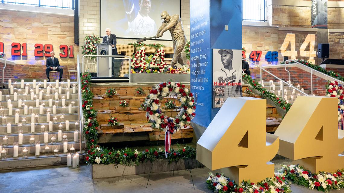 Photos: Hank Aaron memorial service at Truist Park | 11alive.com