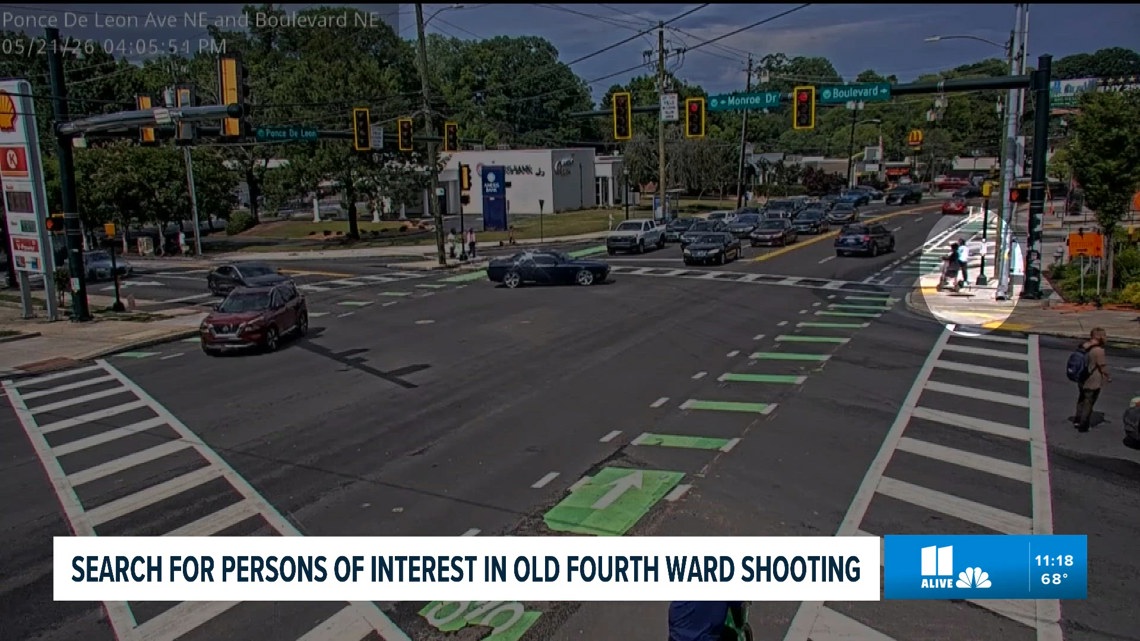 Atlanta Police looking for 2 persons of interest in shooting not far from Ponce City Market