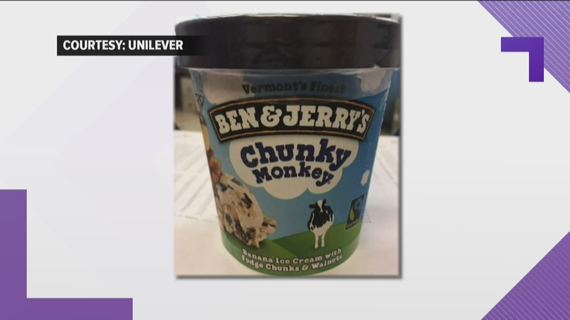 The affected Ben & Jerry's products may contain tree nuts that weren't on the ingredient list or allergy info list.