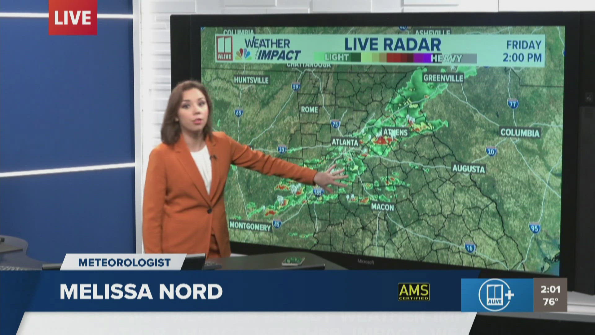 Another round of strong and severe storms are moving through the metro Friday afternoon.