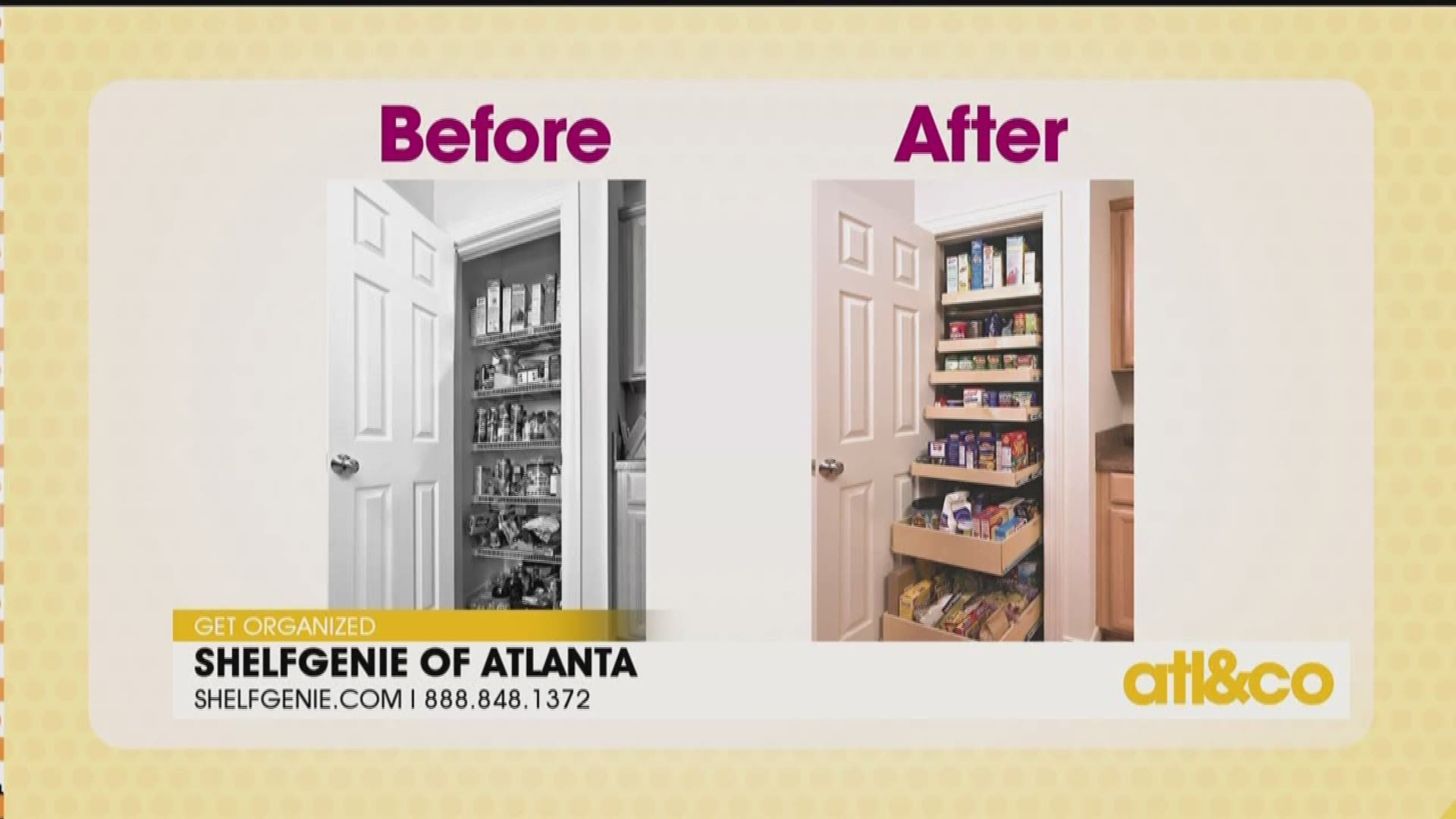 Everything within reach! Get a special offer from ShelfGenie on 'Atlanta & Company'