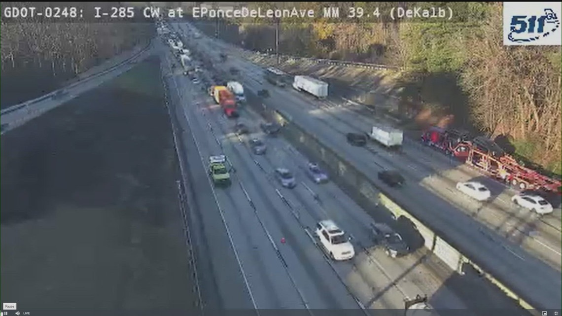 Lanes reopening after fiery crash on I-285 | 11alive.com