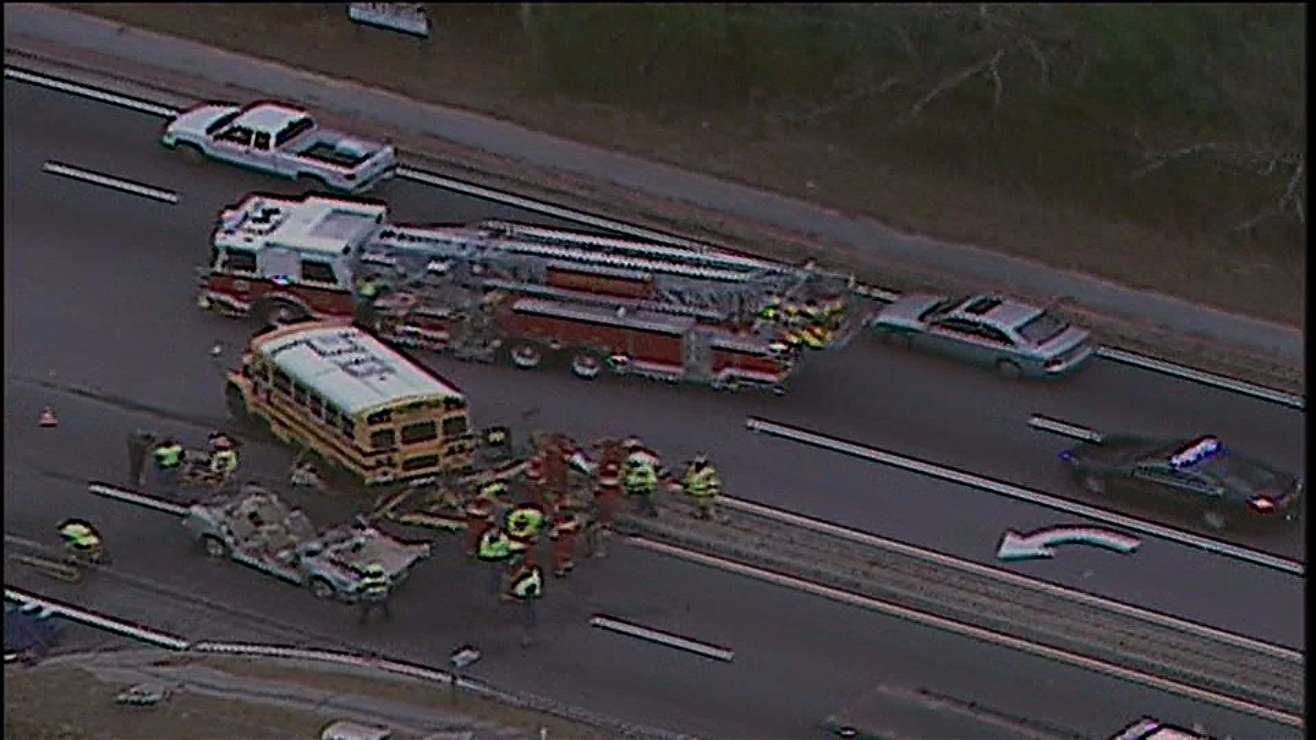 Special ed school bus collides with car | 11alive.com