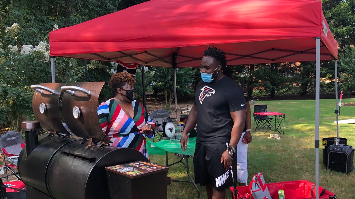 Grady Jarrett of the Falcons surprises former teacher