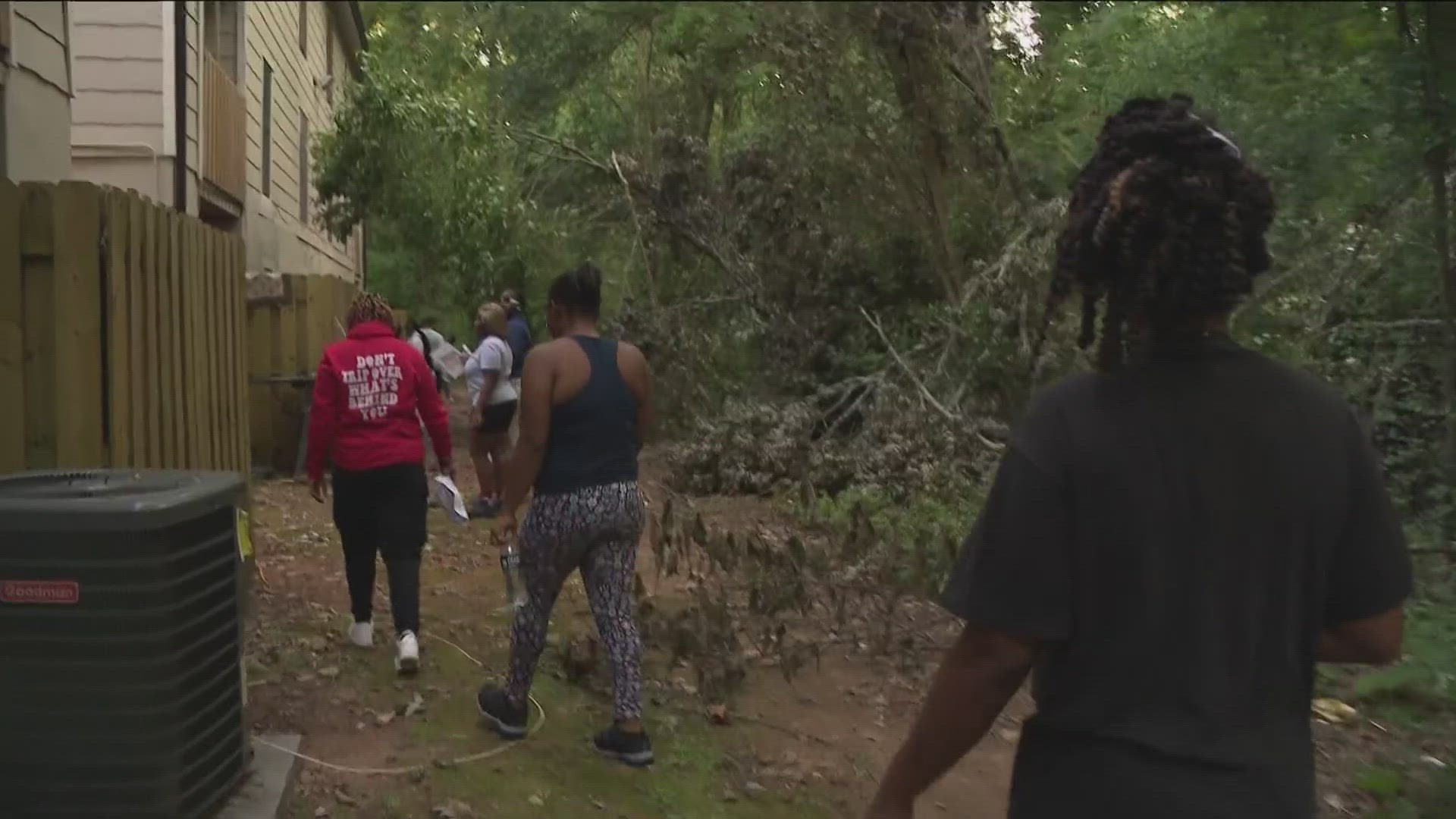 The family spent Saturday looking around the places J'Asiah was last seen.