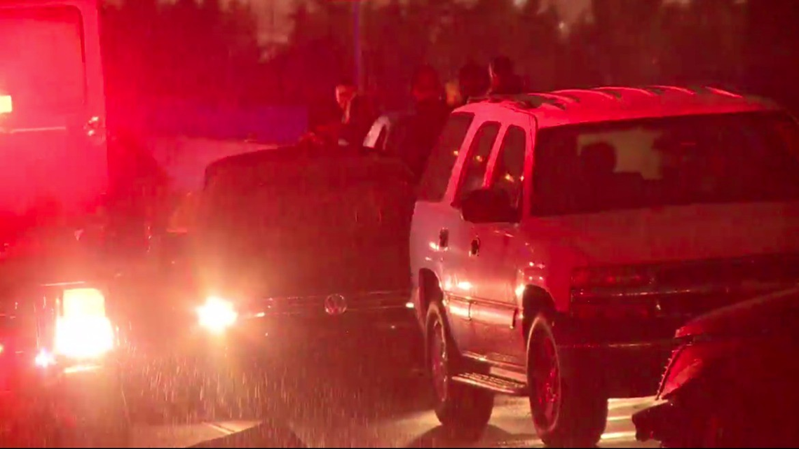 SUV slams into fire truck in middle of rescue | 11alive.com