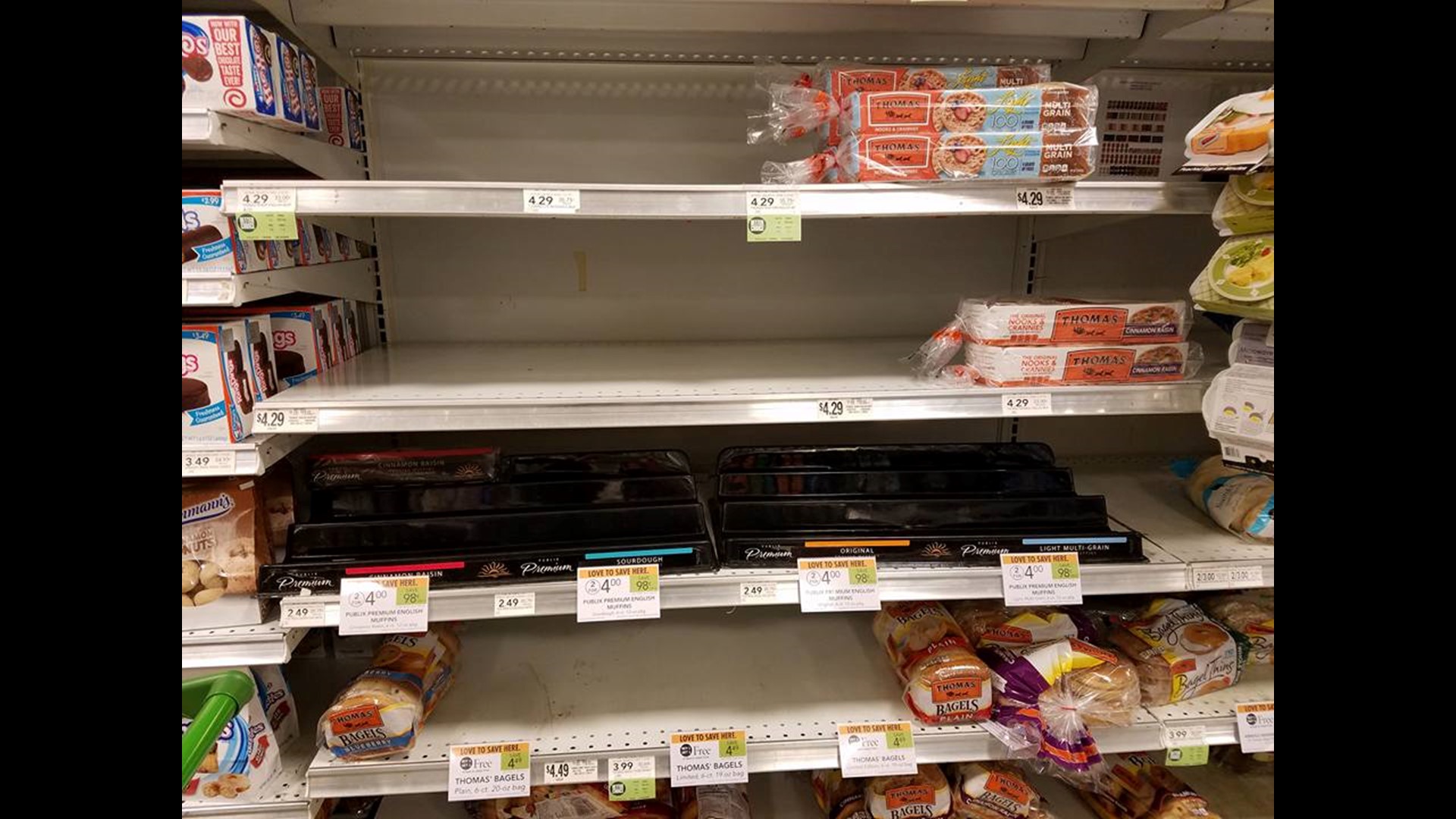 PHOTOS Empty shelves at Atlanta grocery stores