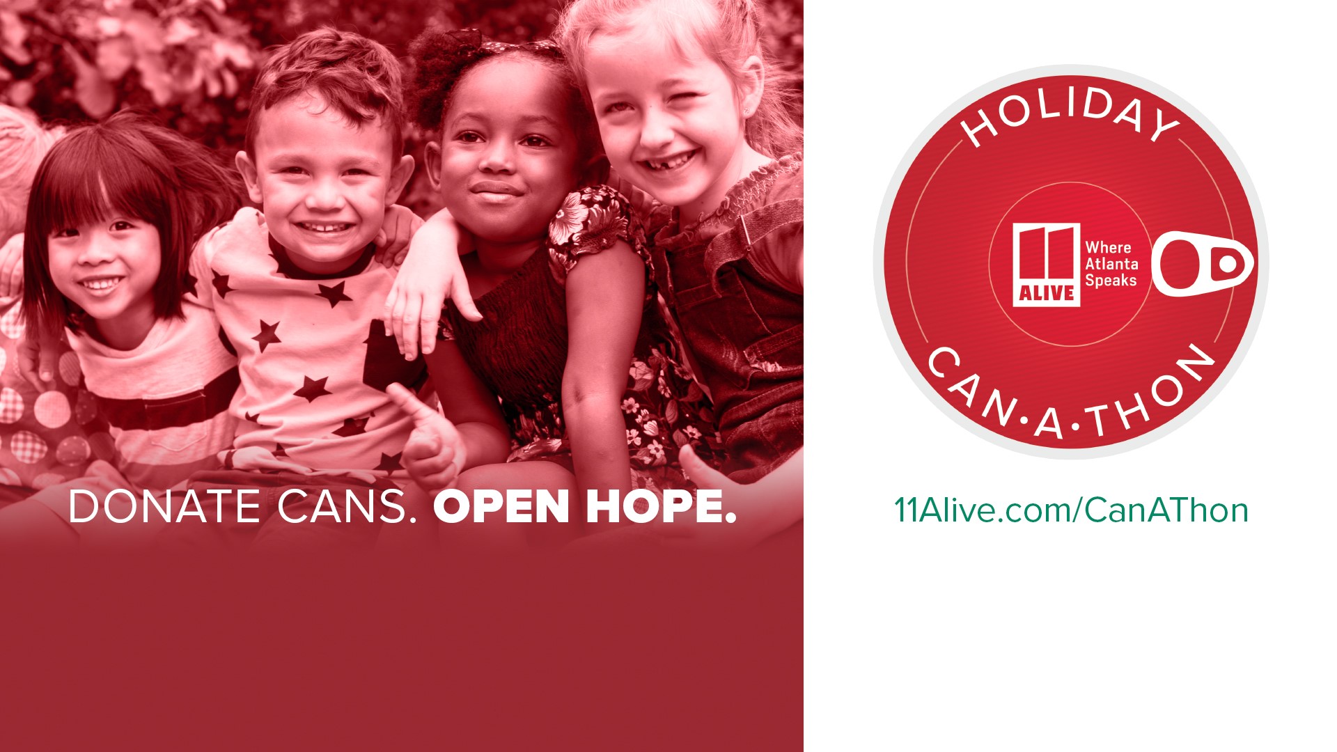 Drop off at a contactless site, donate online or call into 11Alive’s first ever Can-A-Thon telethon benefiting Salvation Army's area food pantries.