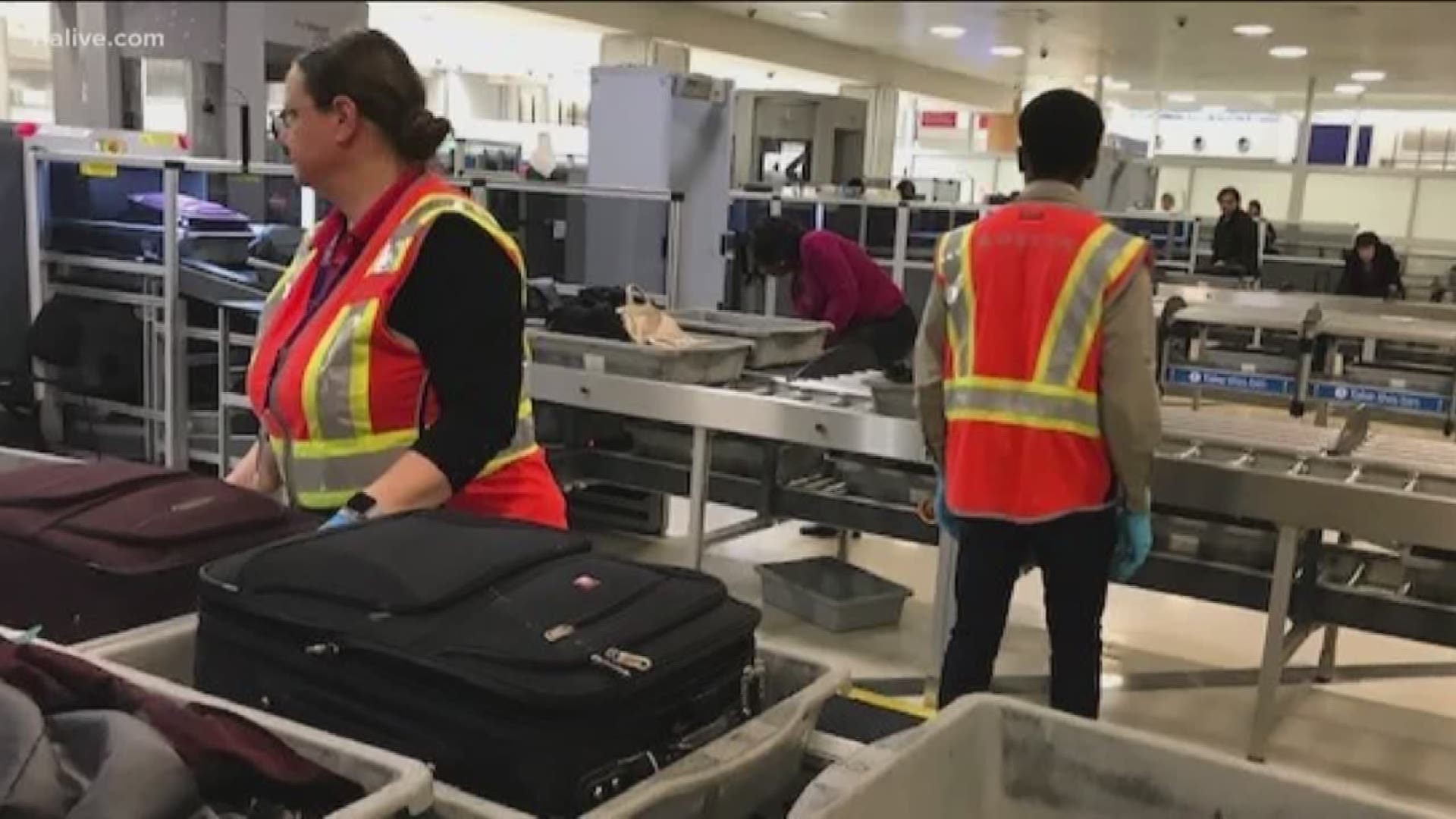 Airline workers are trying to make sure passengers get through the process as smoothly as possible.